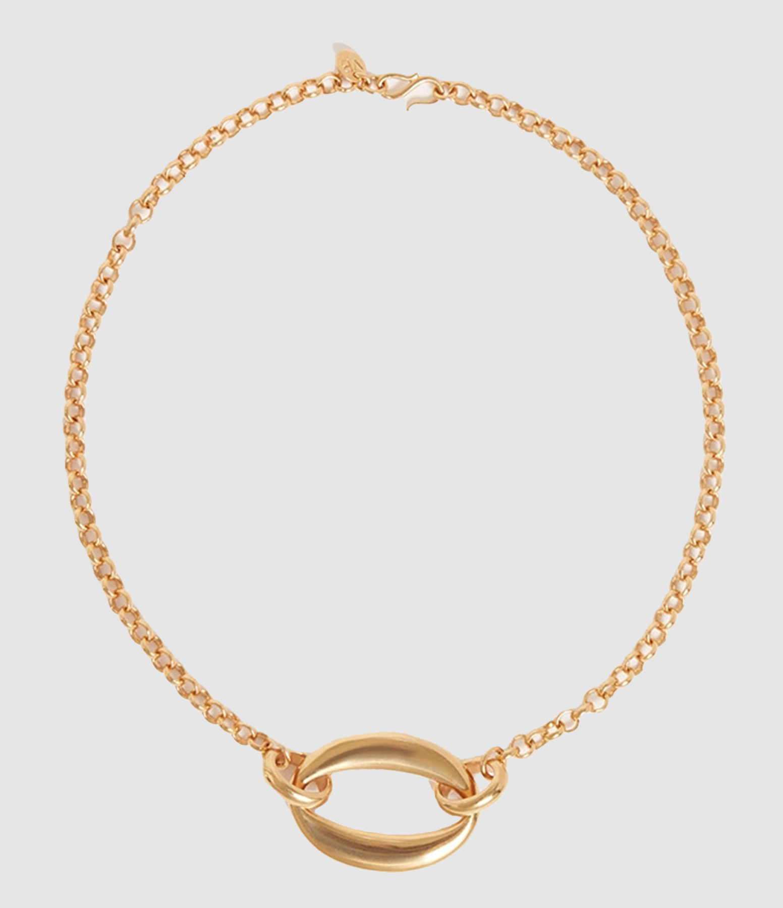 Collier Chaine Maillon Ovale Laiton