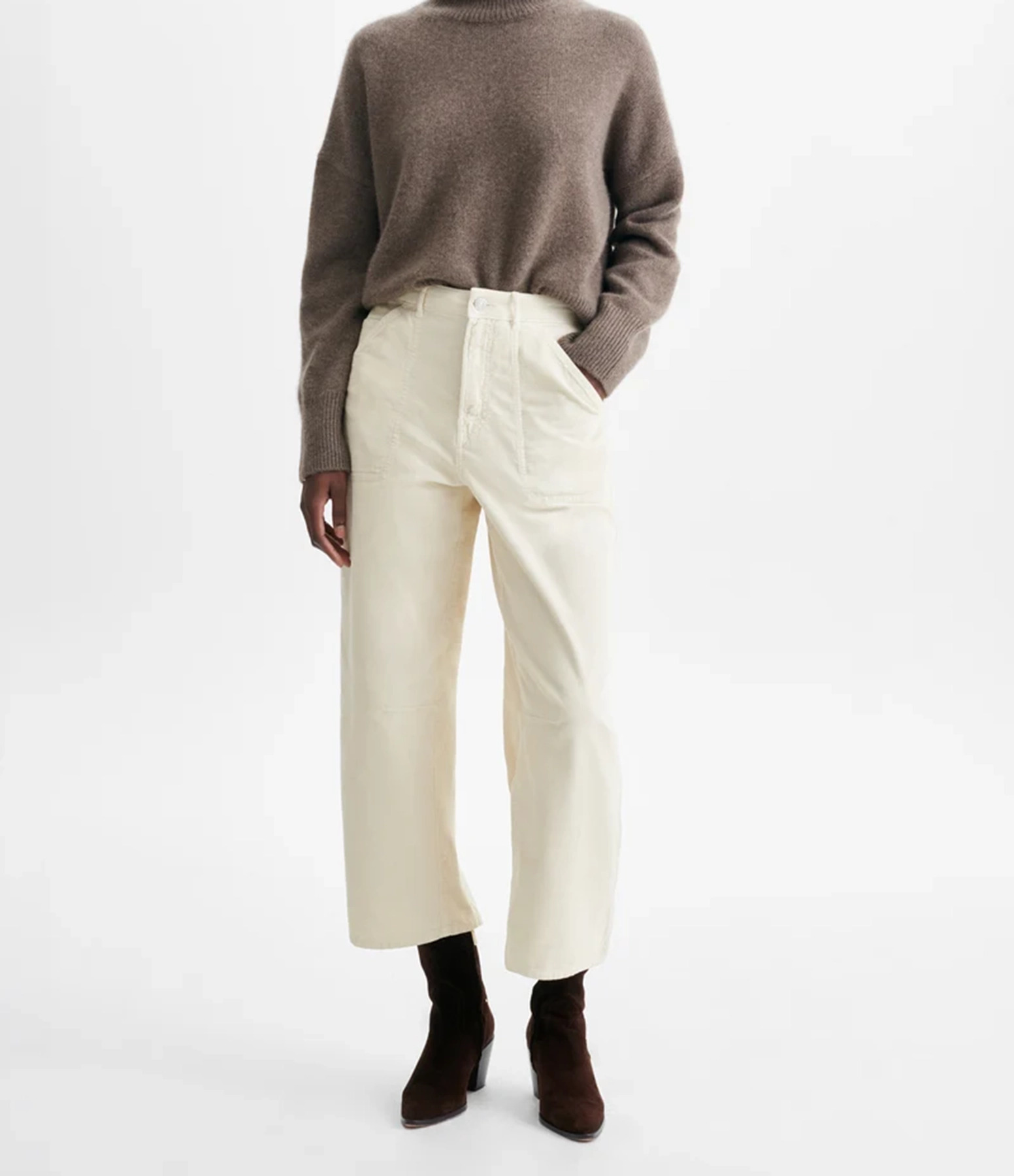 Pantalon Cargo Beige