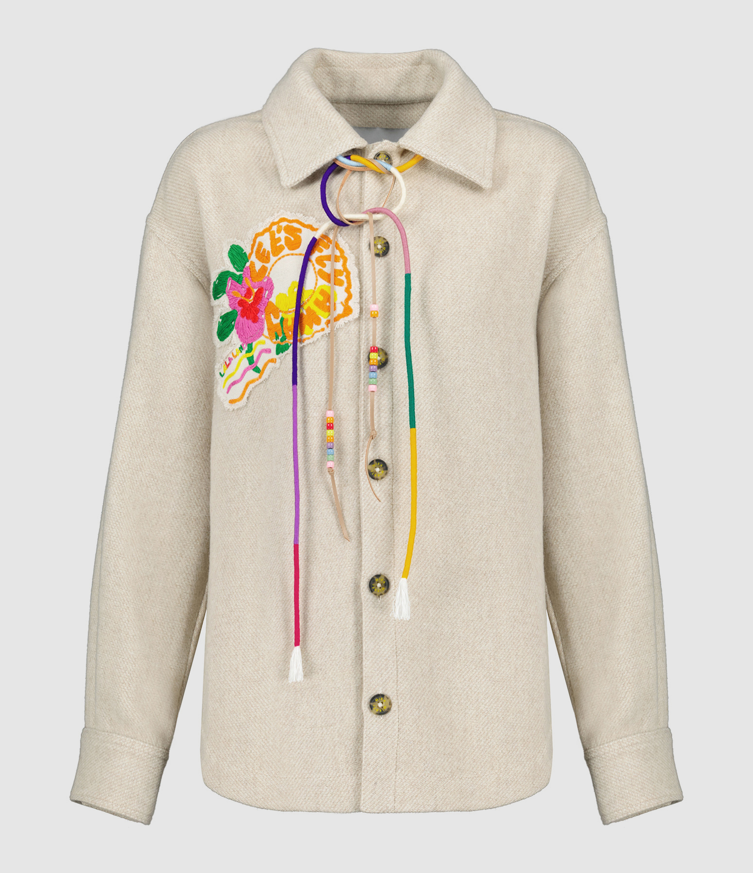 Veste Cusco Patchs Recyclée Beige