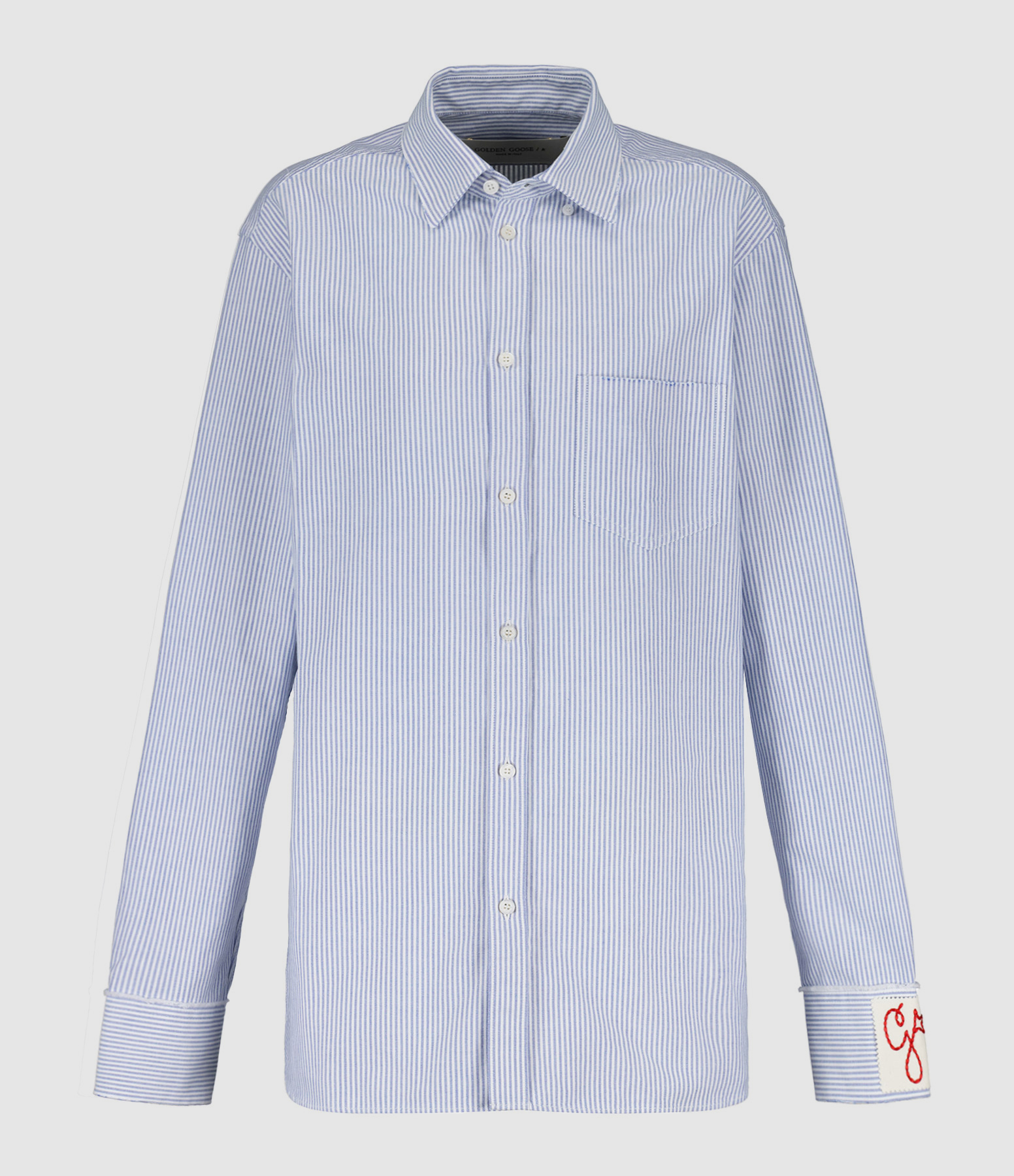 Chemise Homme Golden Coton Rayures Bleu