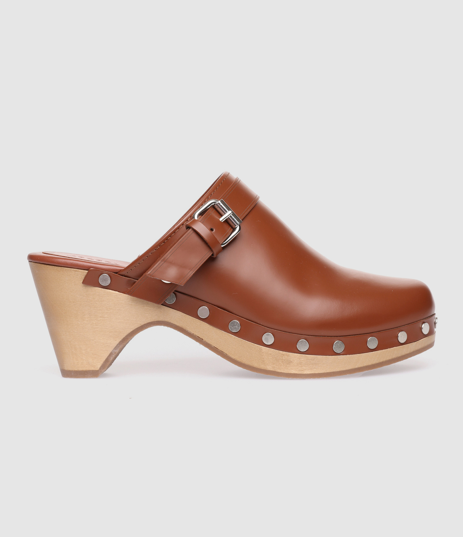 Sabots Titya Cuir Cognac