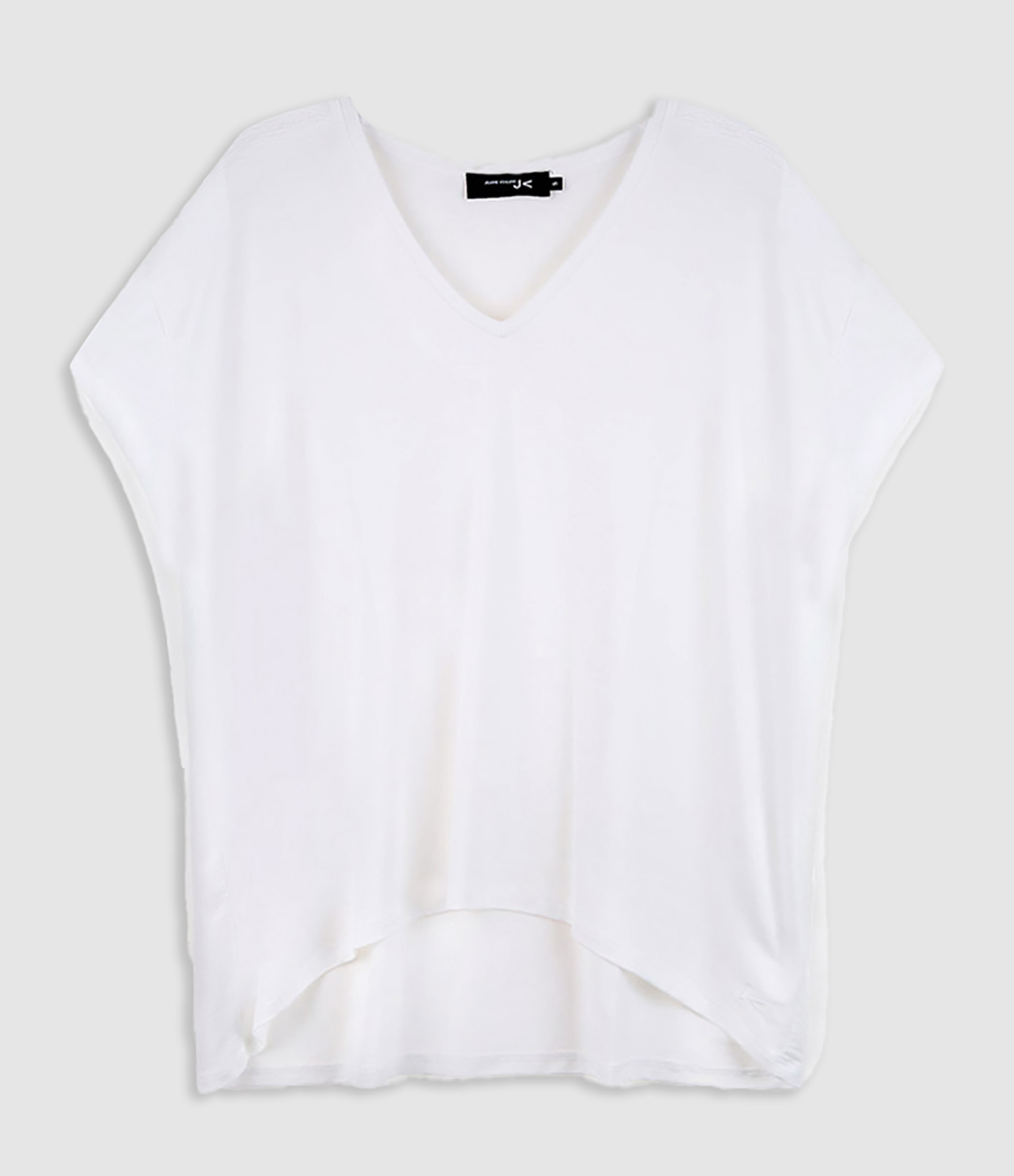Tee-shirt Bacha Col V Lyocell Blanc