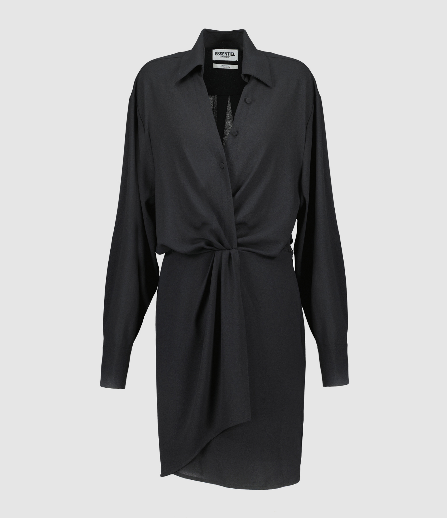 ESSENTIEL ANTWERP Robe Mini Dorsey Coton Noir