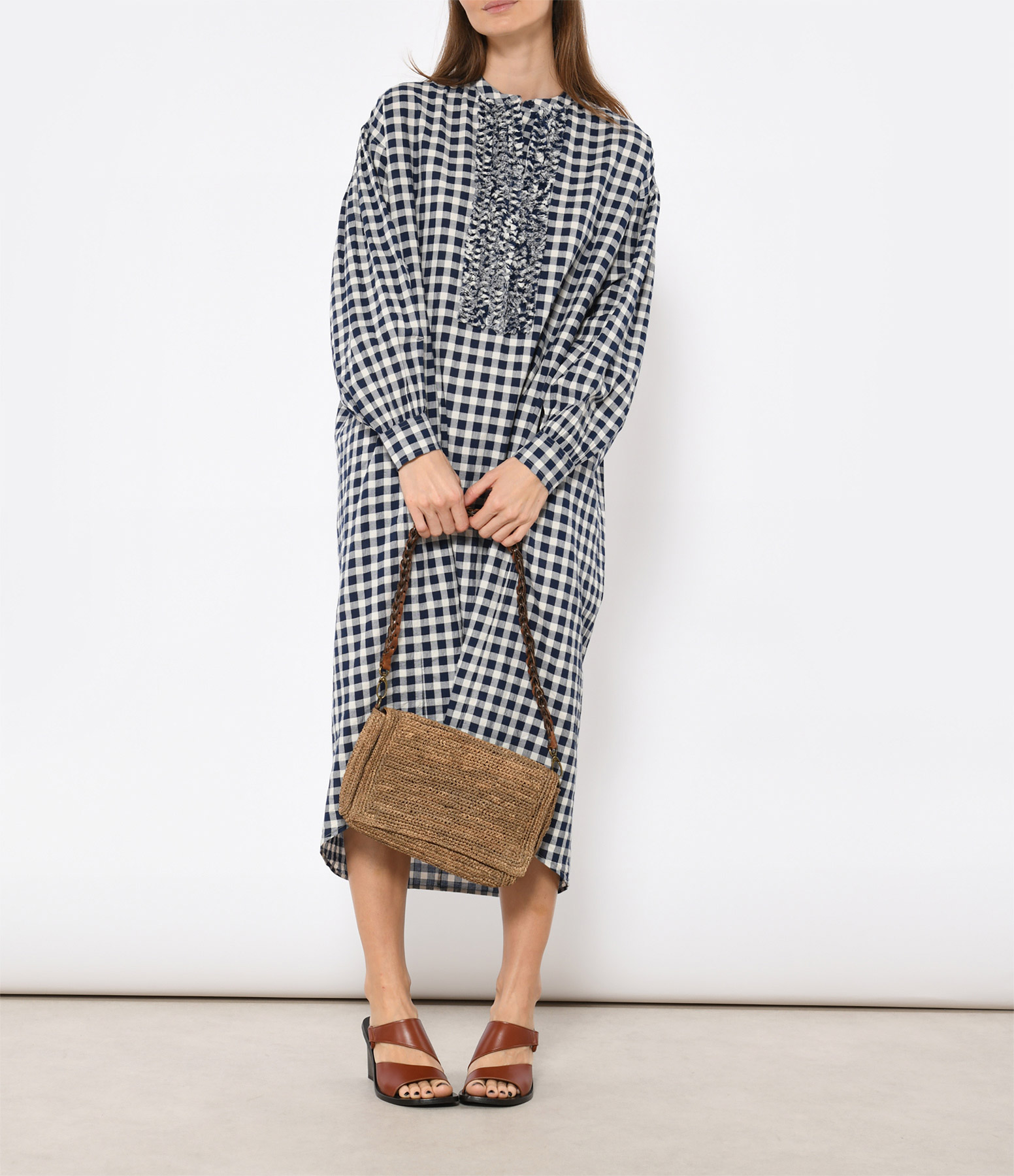 Robe Mi-Longue Noodle Blue