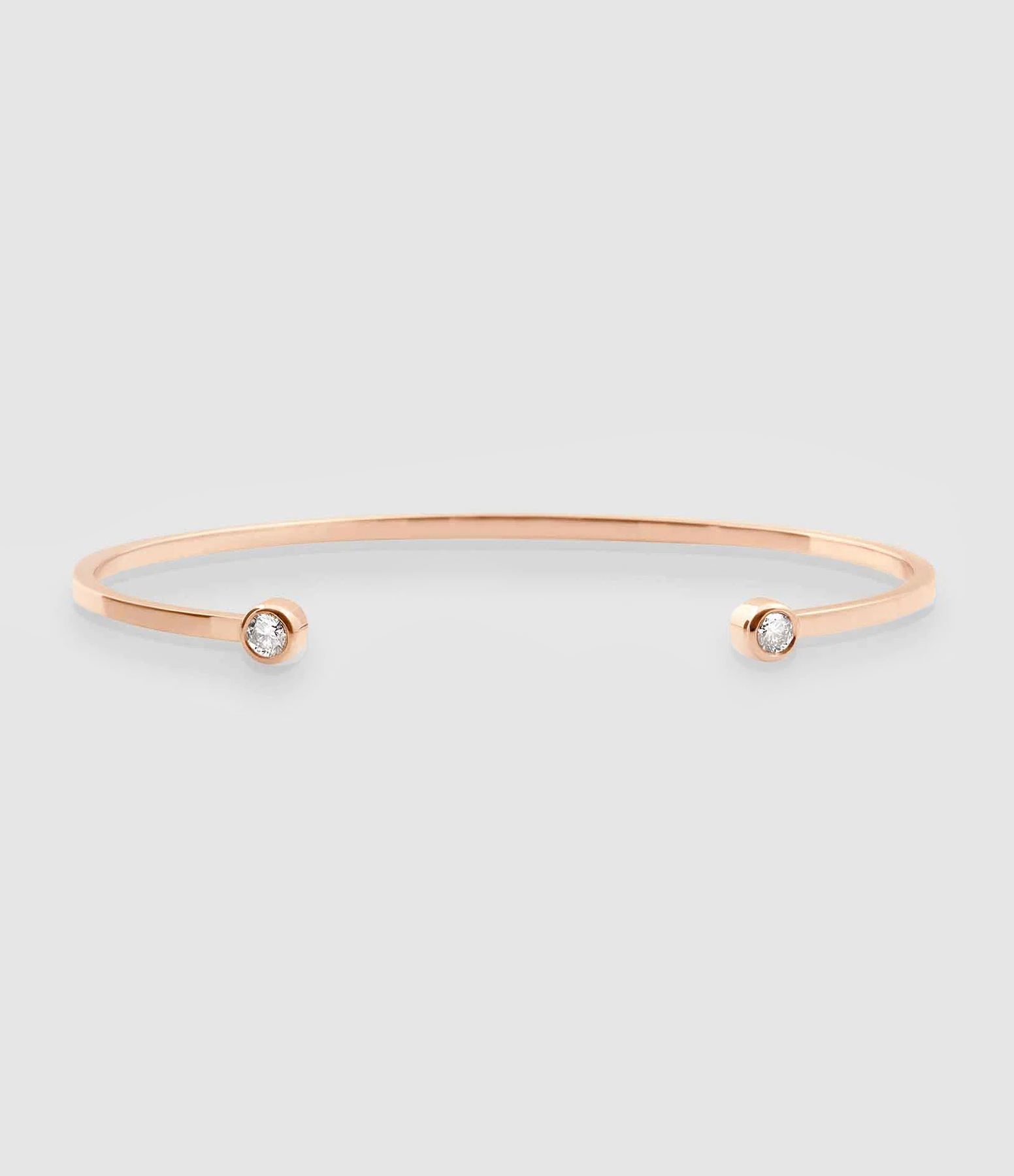 Jonc Mademoiselle Else Diamants Or Rose 