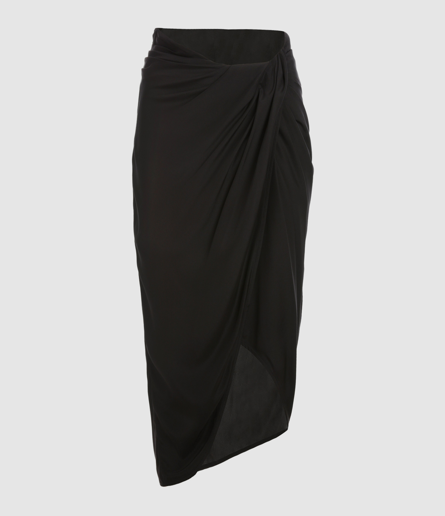 Jupe Midi Paita Soie Noir
