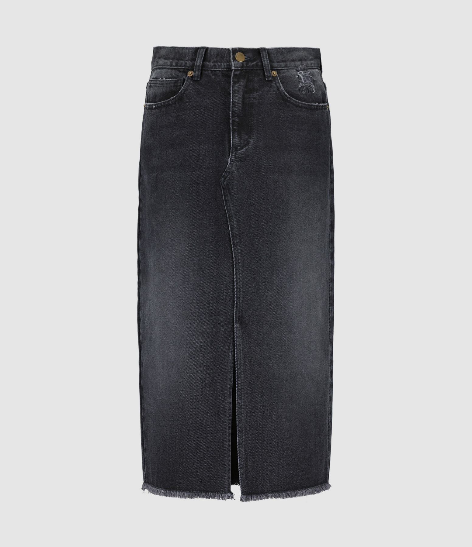 Jupe Calla Mid Denim Stone Noir