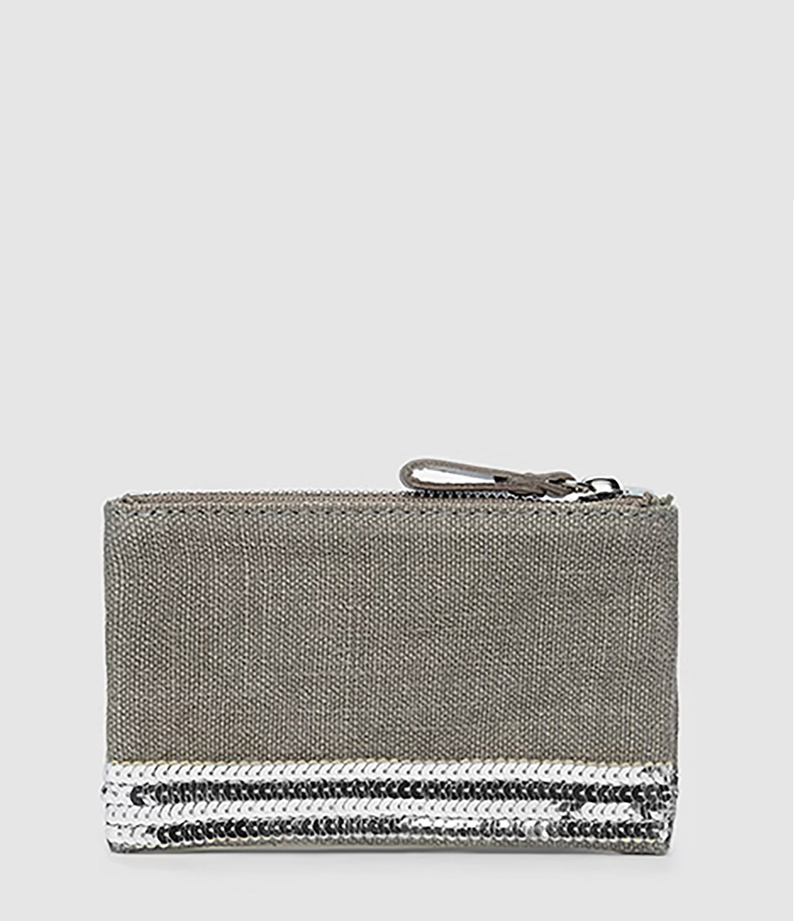 Petite Pochette Lin Calcaire
