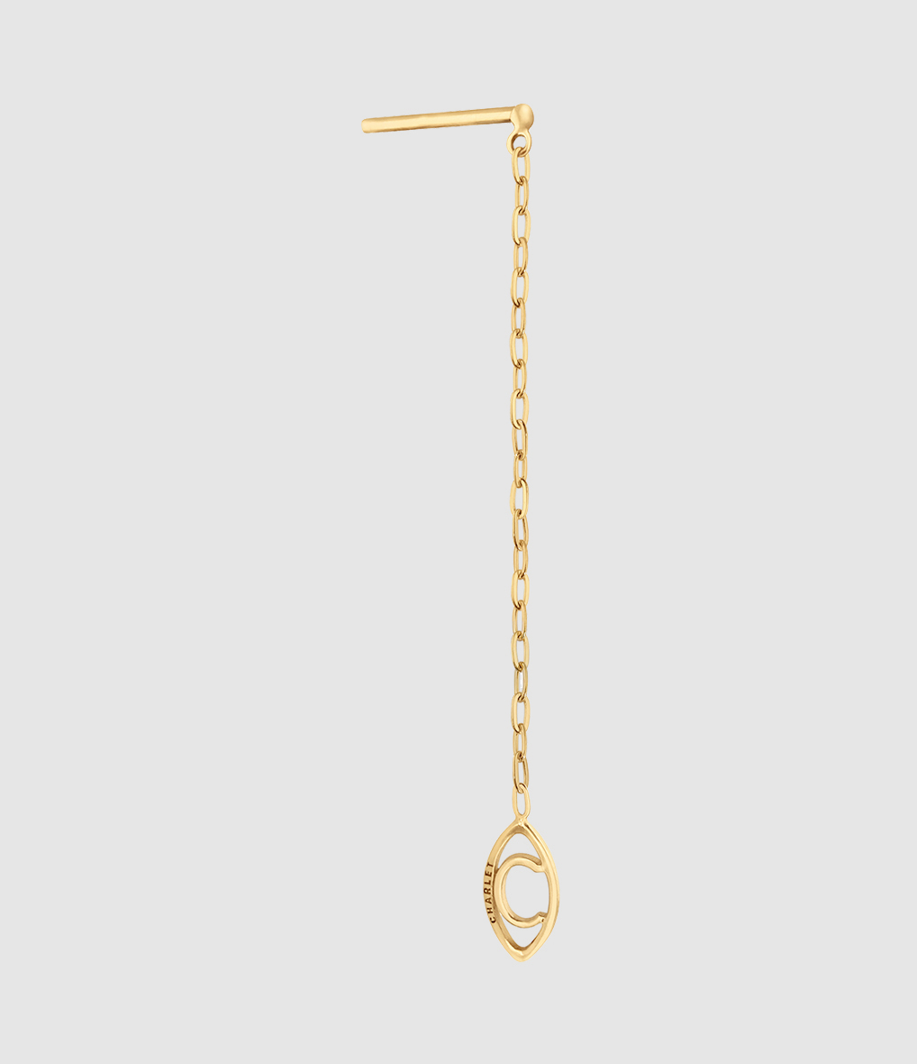Boucle d'oreille Iris Forçat Or Jaune (vendue à l'unité)