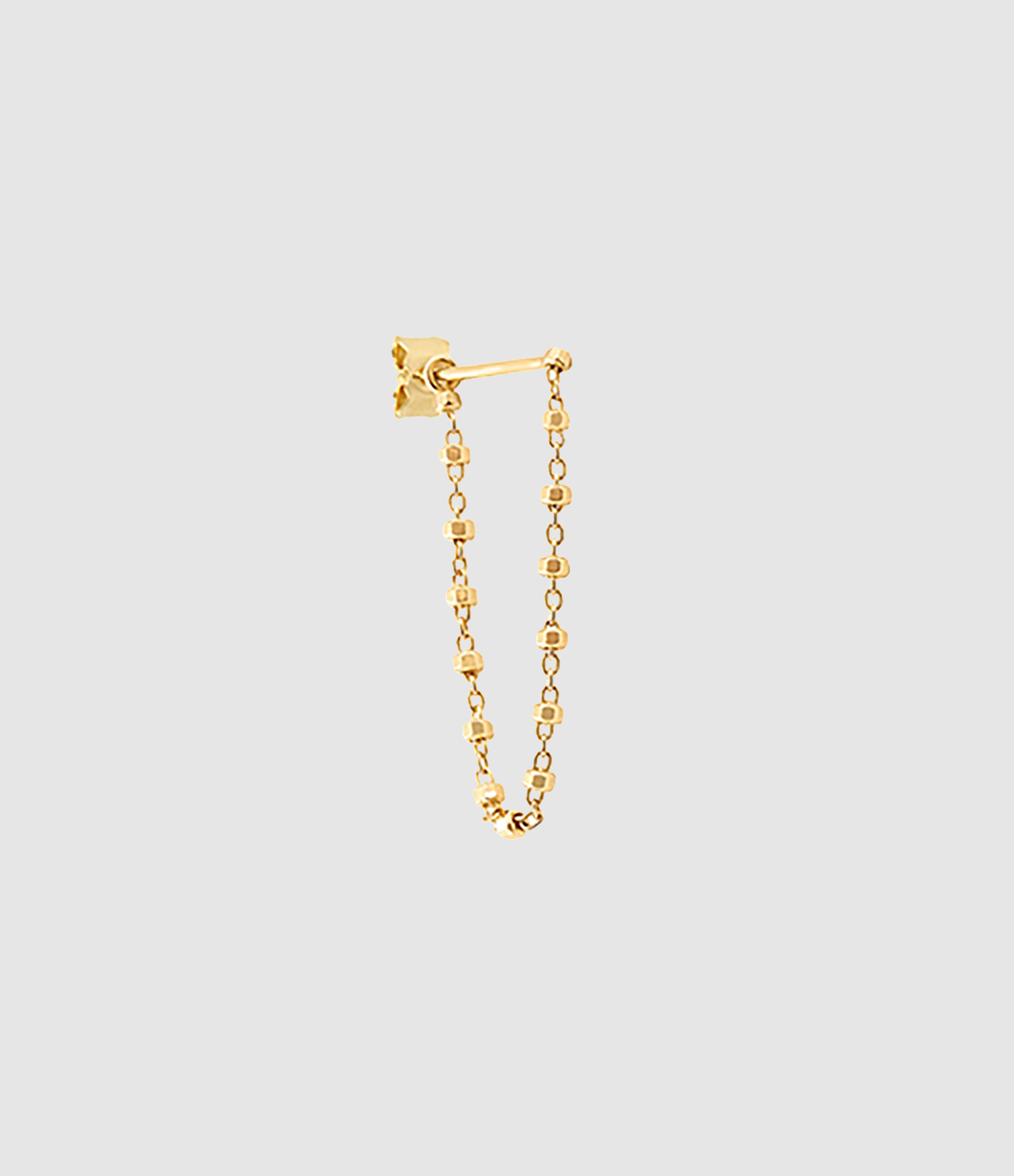 Boucle d'oreille Diamantée Or Jaune 5cm (vendue à l'unité)