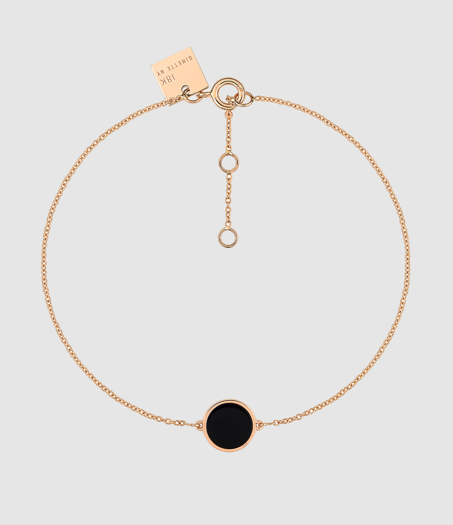 Bracelet Ever Mini Disc Onyx Or Rose