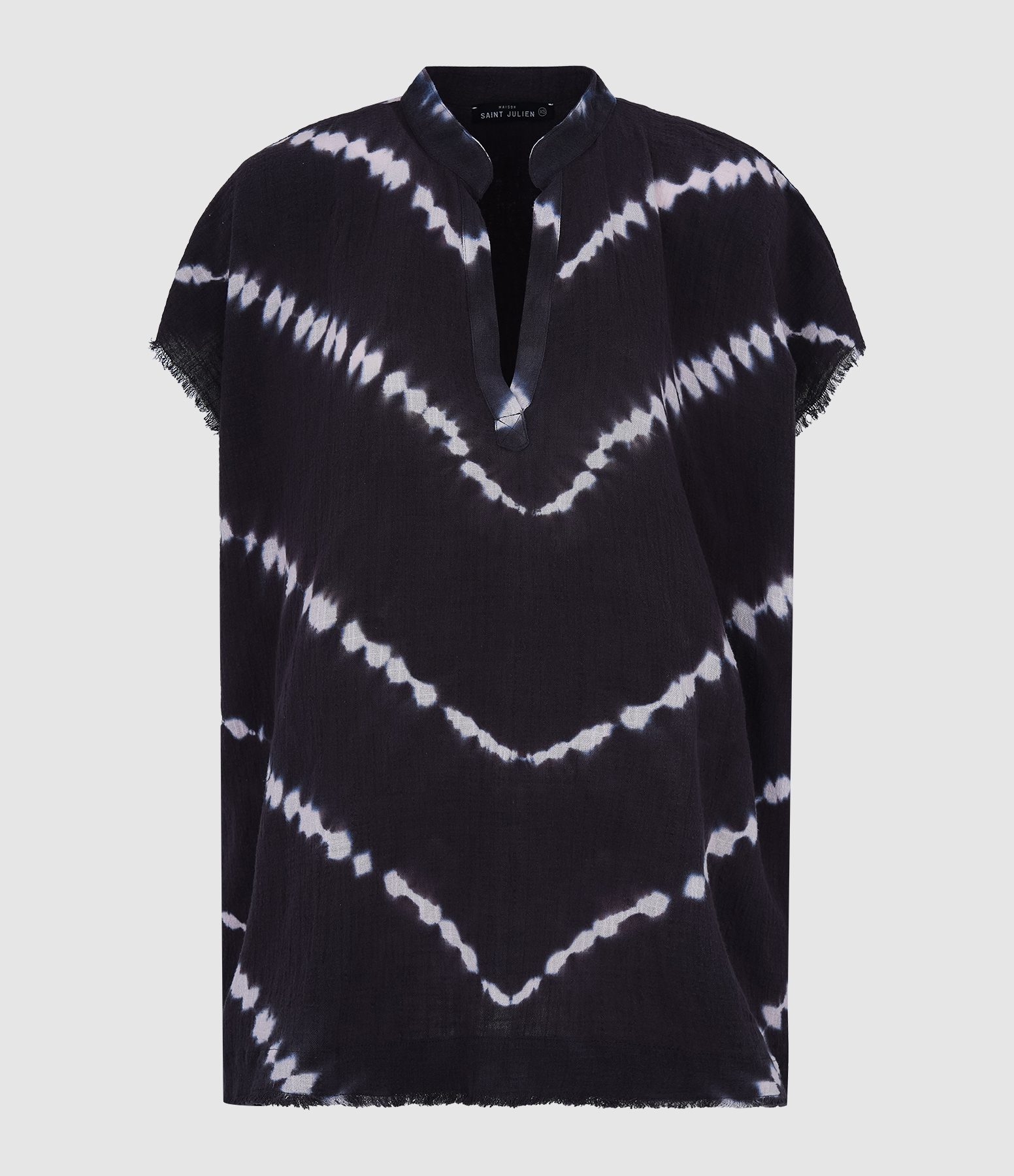 Tunique Propriano Tie-Dye Black Navy