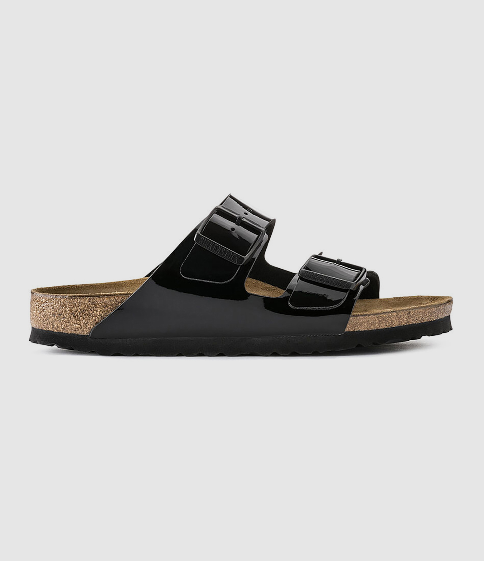 Mules Arizona Cuir Verni Noir, Modèle Étroit