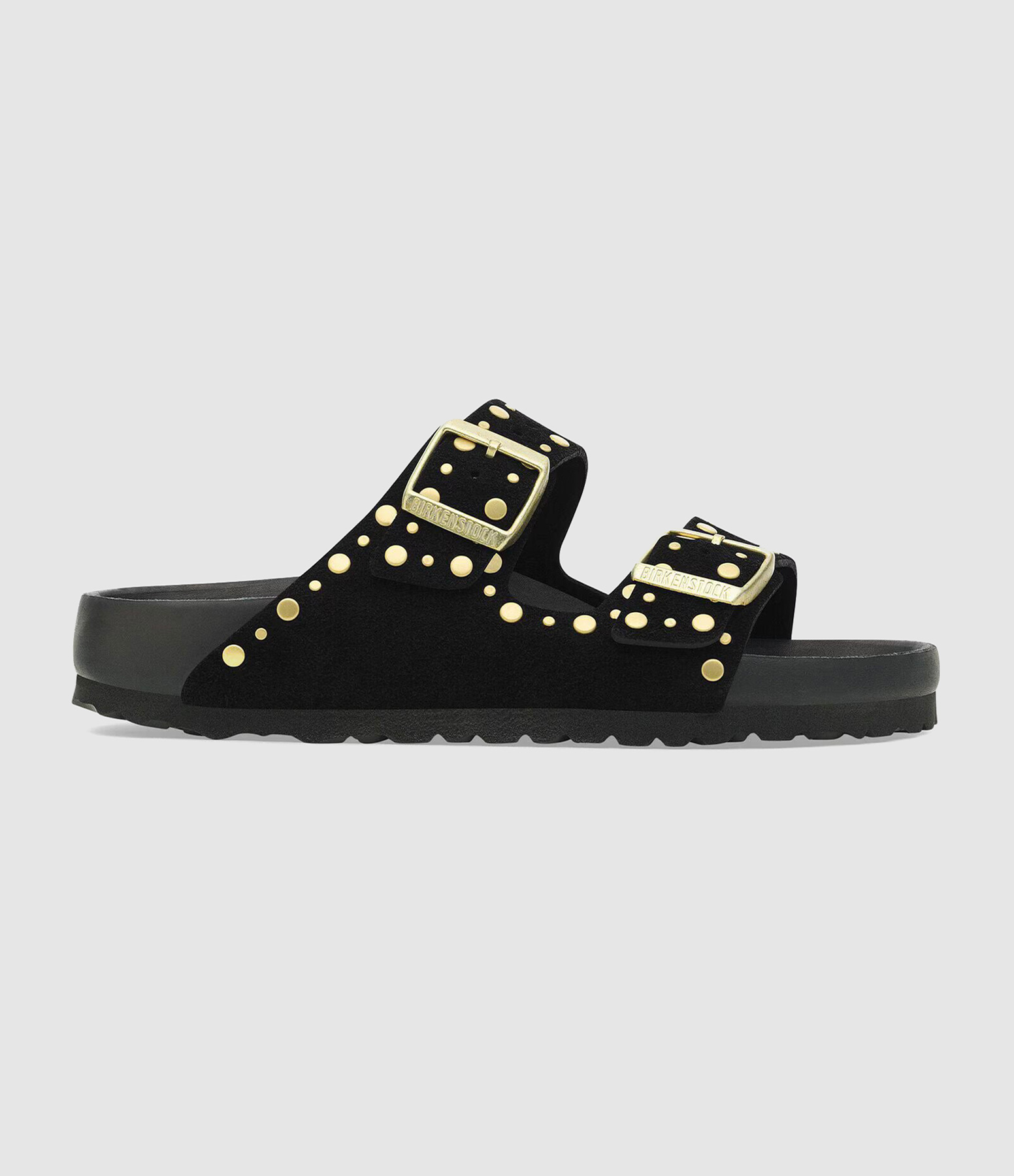 Mules Arizona Rivet Suede Noir