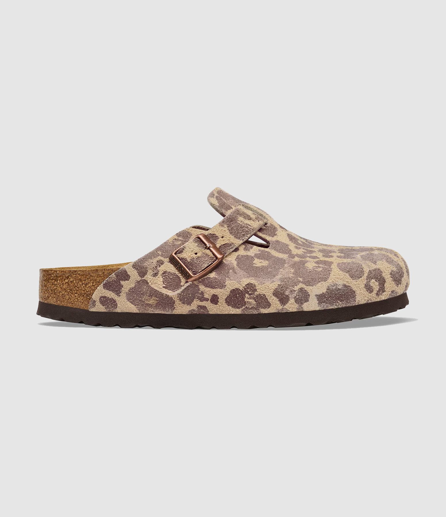 Sabots Boston Suede Leather Syn Leo Sandcastle
