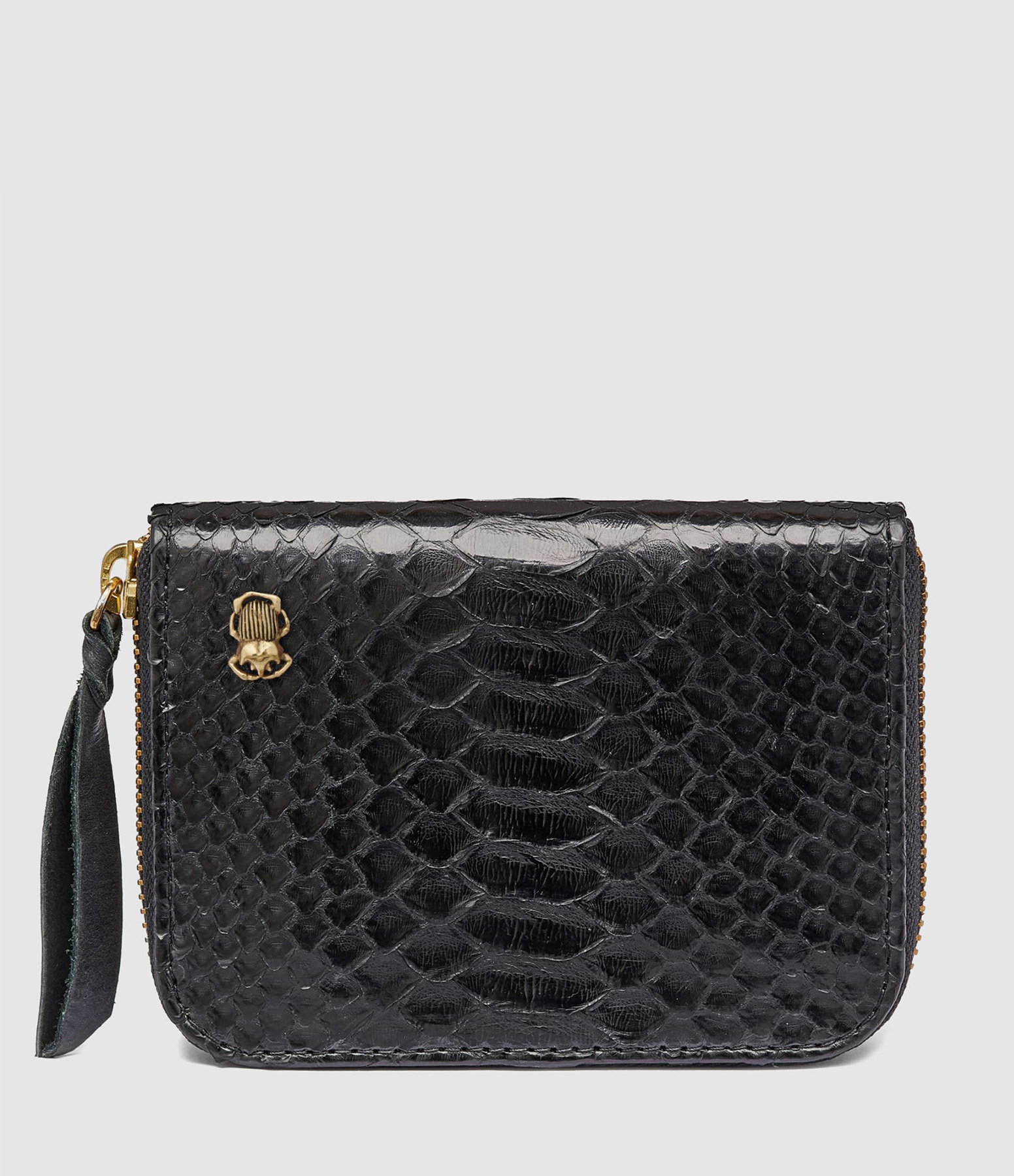 Porte-monnaie Mini Bob Python Noir
