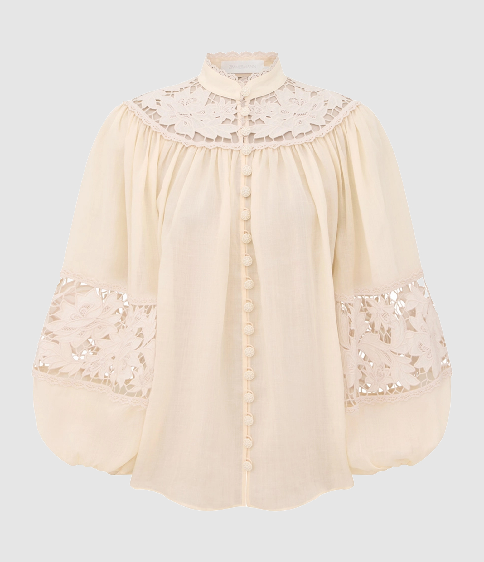 Chemisier Echo Embroidered Cream