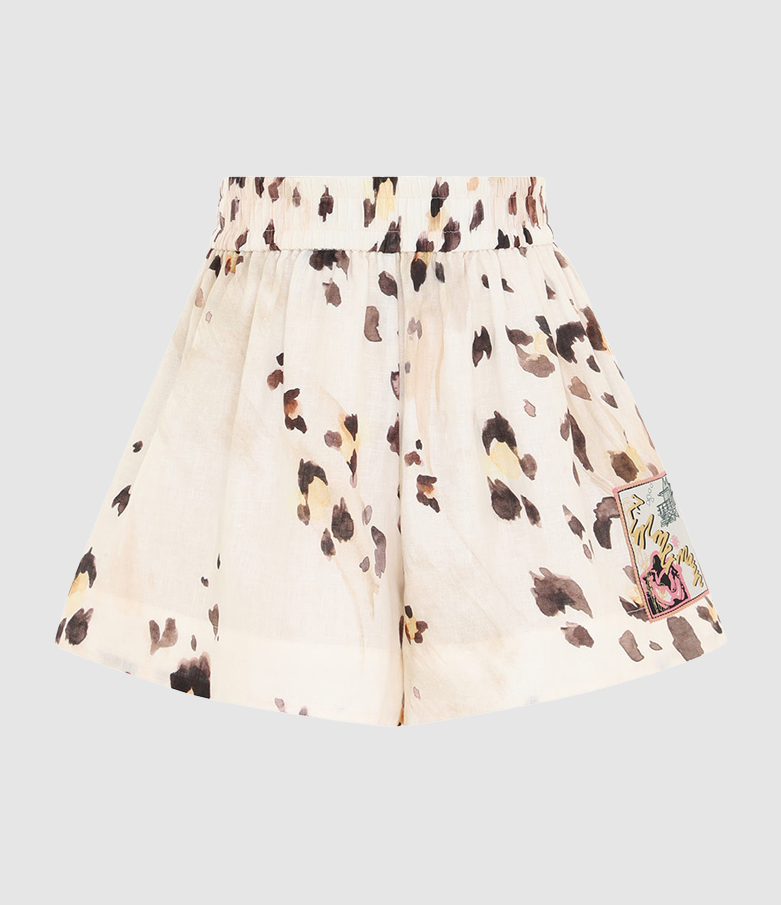 Short Acacia Watercolour Leopard