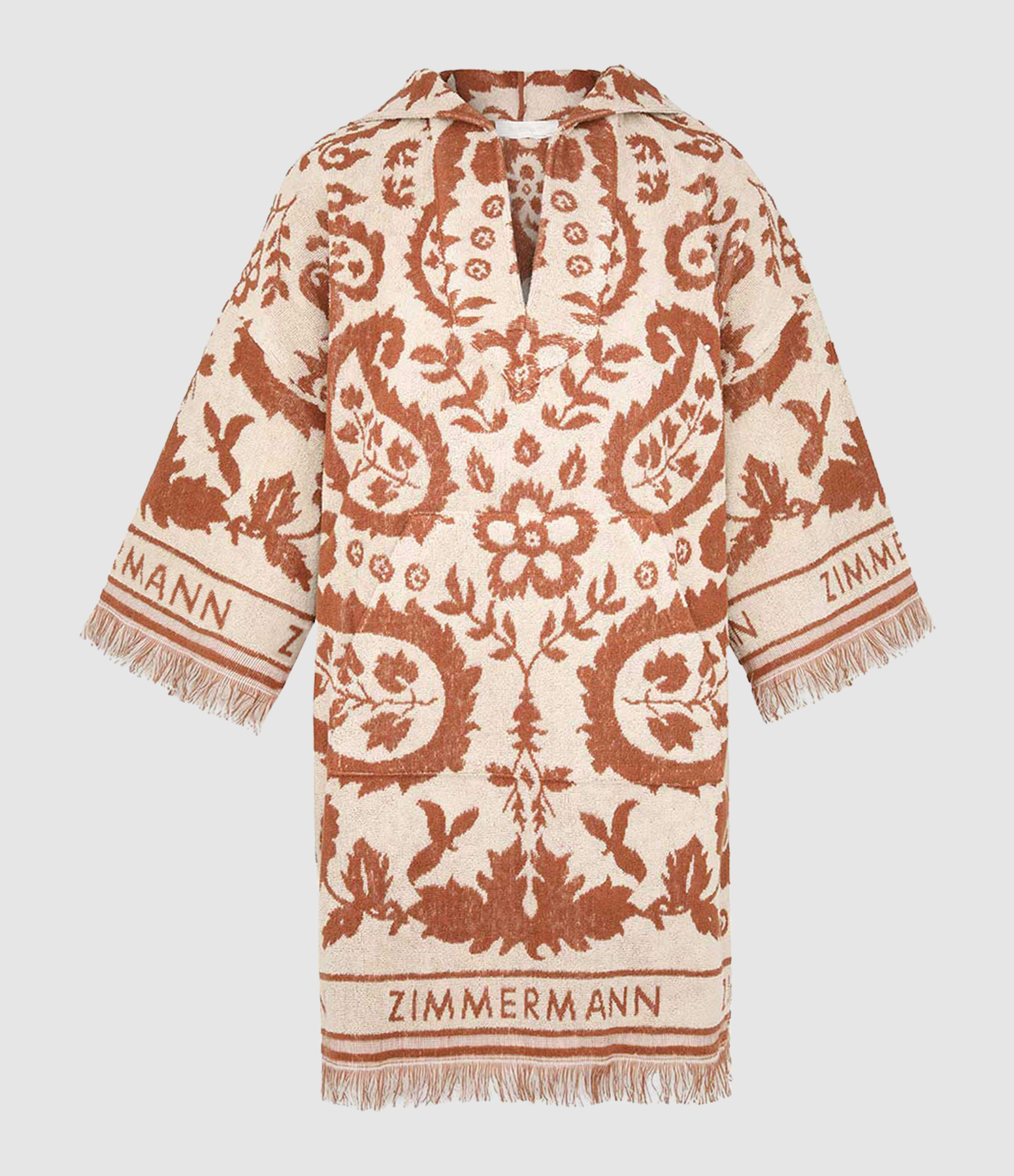 Robe Wylie Hooded Cream/Tan
