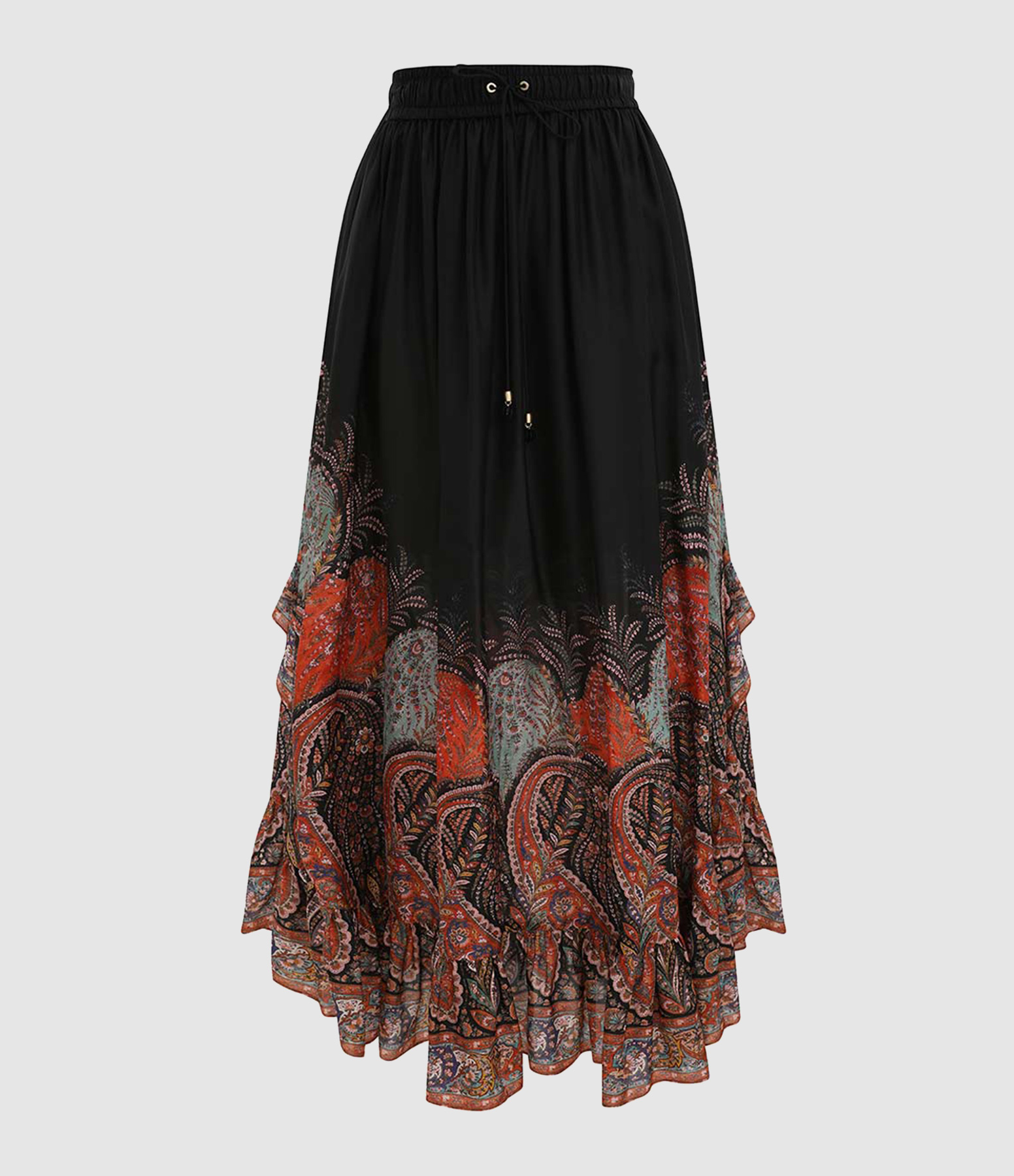 Jupe Rhiannon  Black Paisley