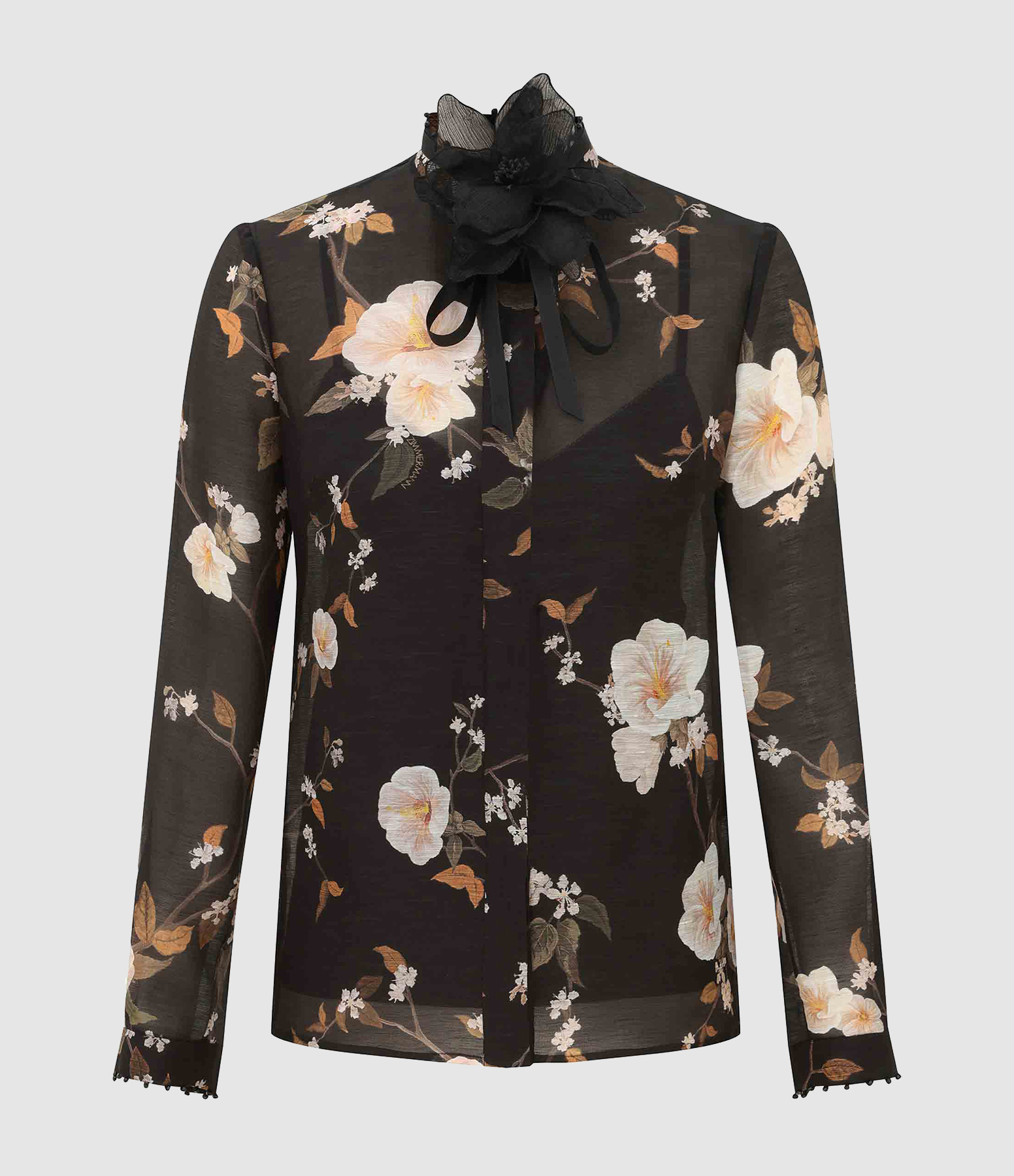 Blouse Black Rose Mallow