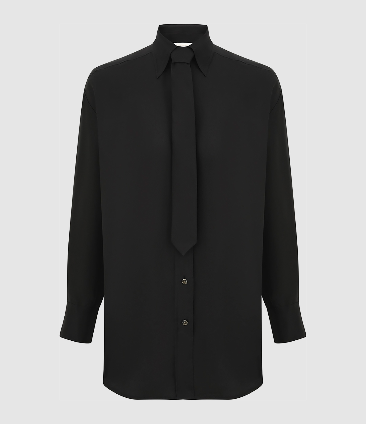Chemise Relaxed Tie Shirt Black