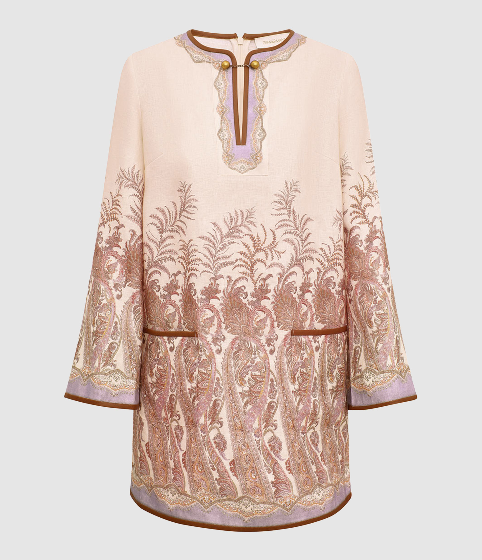 Robe Alchemy Tunic Cream Paisley