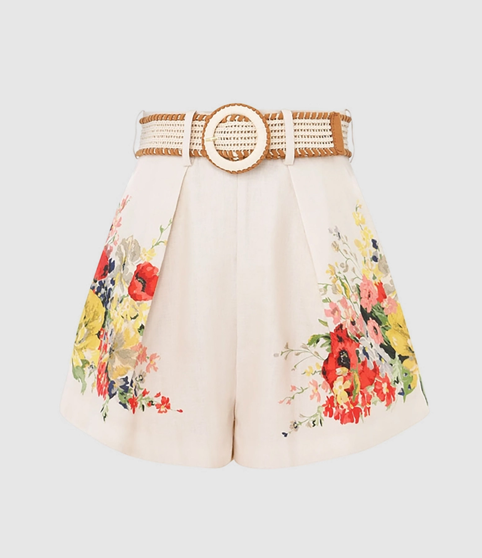 Short Court Alight Ivory Floral