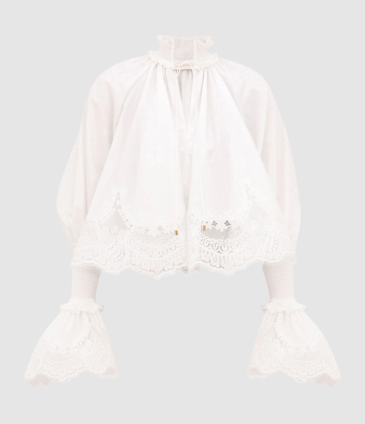 Top Alchemy Shirred Ivory