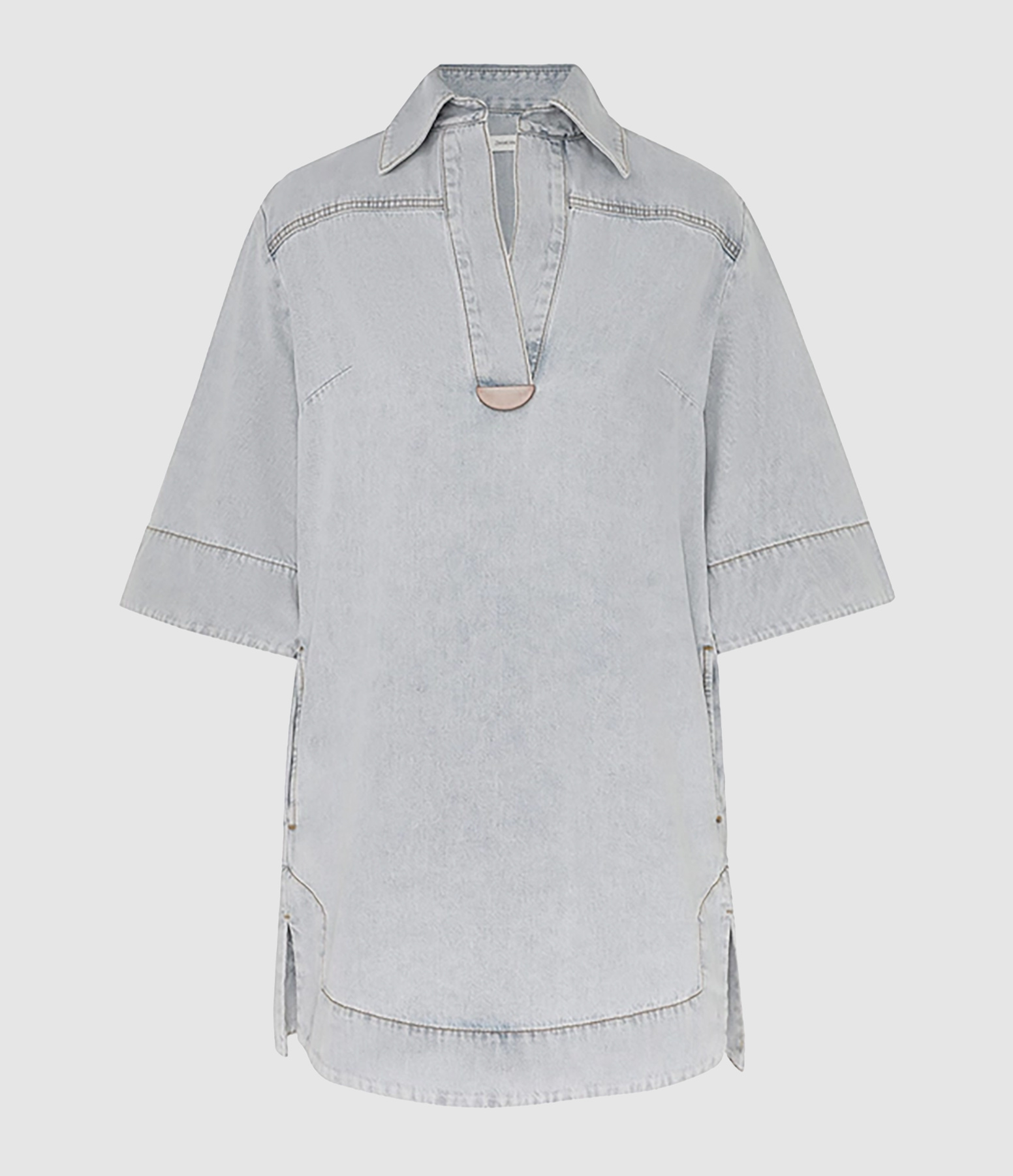 ZIMMERMANN - Robe Courte August Storm Blue