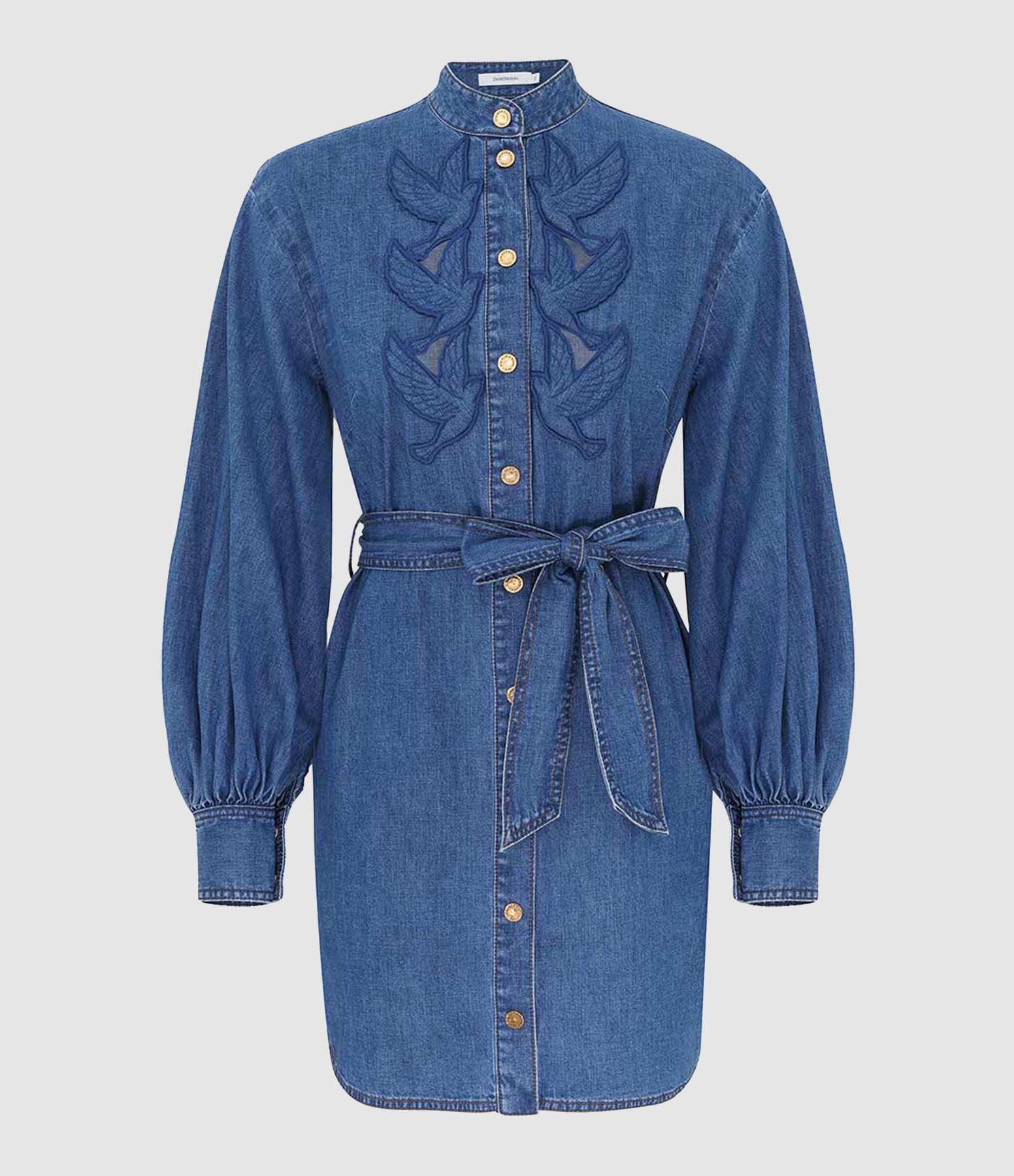 Robe Denim Applique Bay Blue