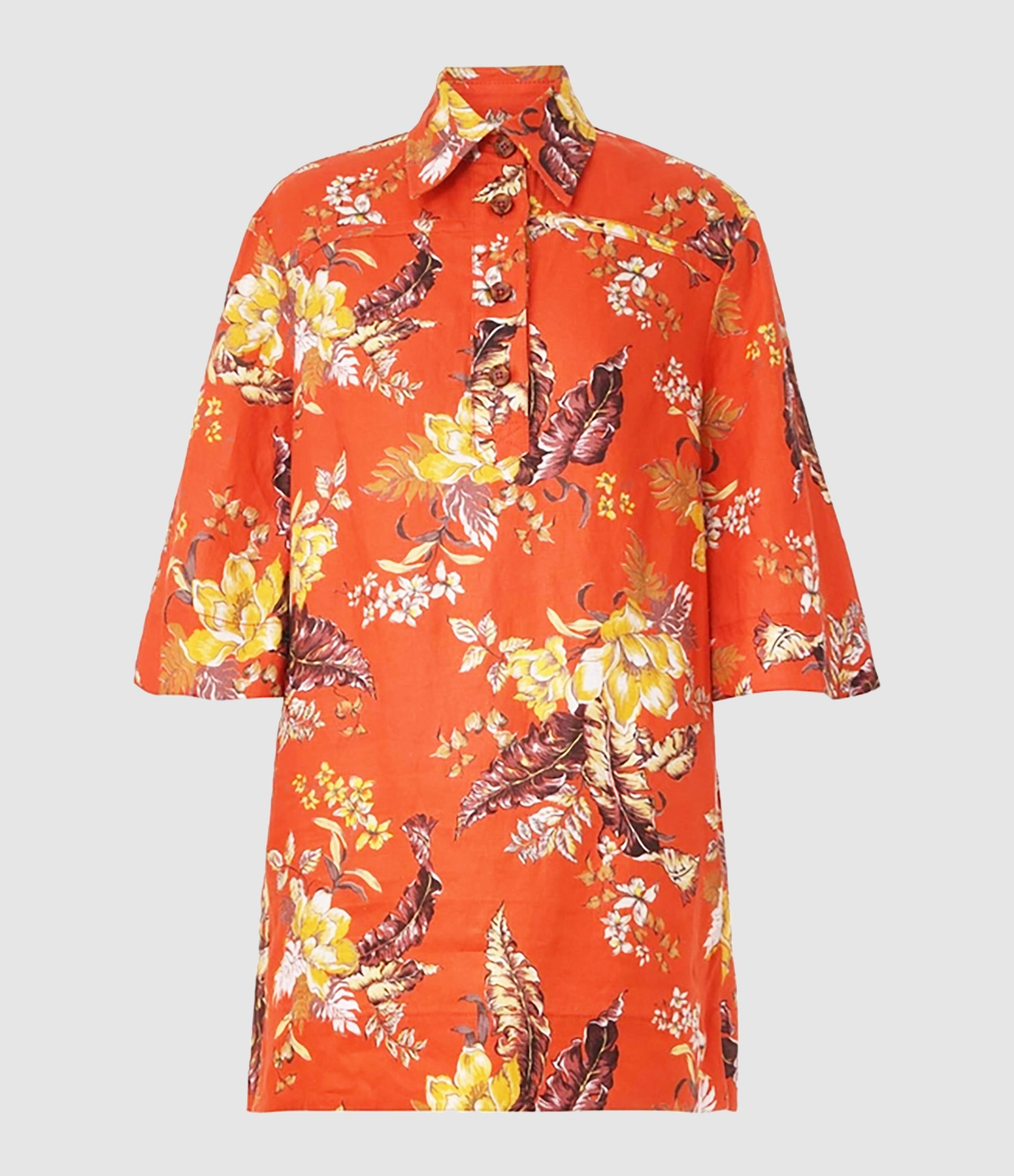 Robe Courte Matchmaker Red Tropical Floral