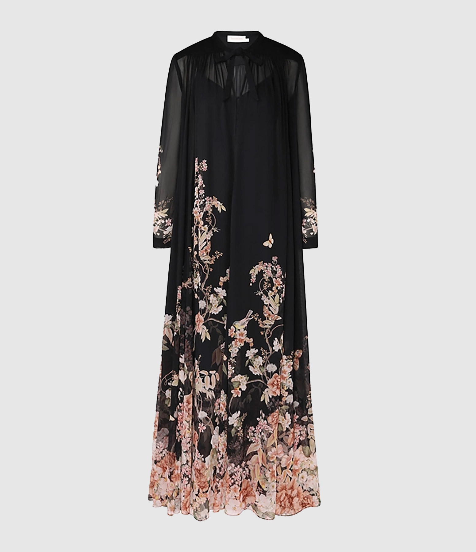 Robe Natura Sheath Coral Garden Black