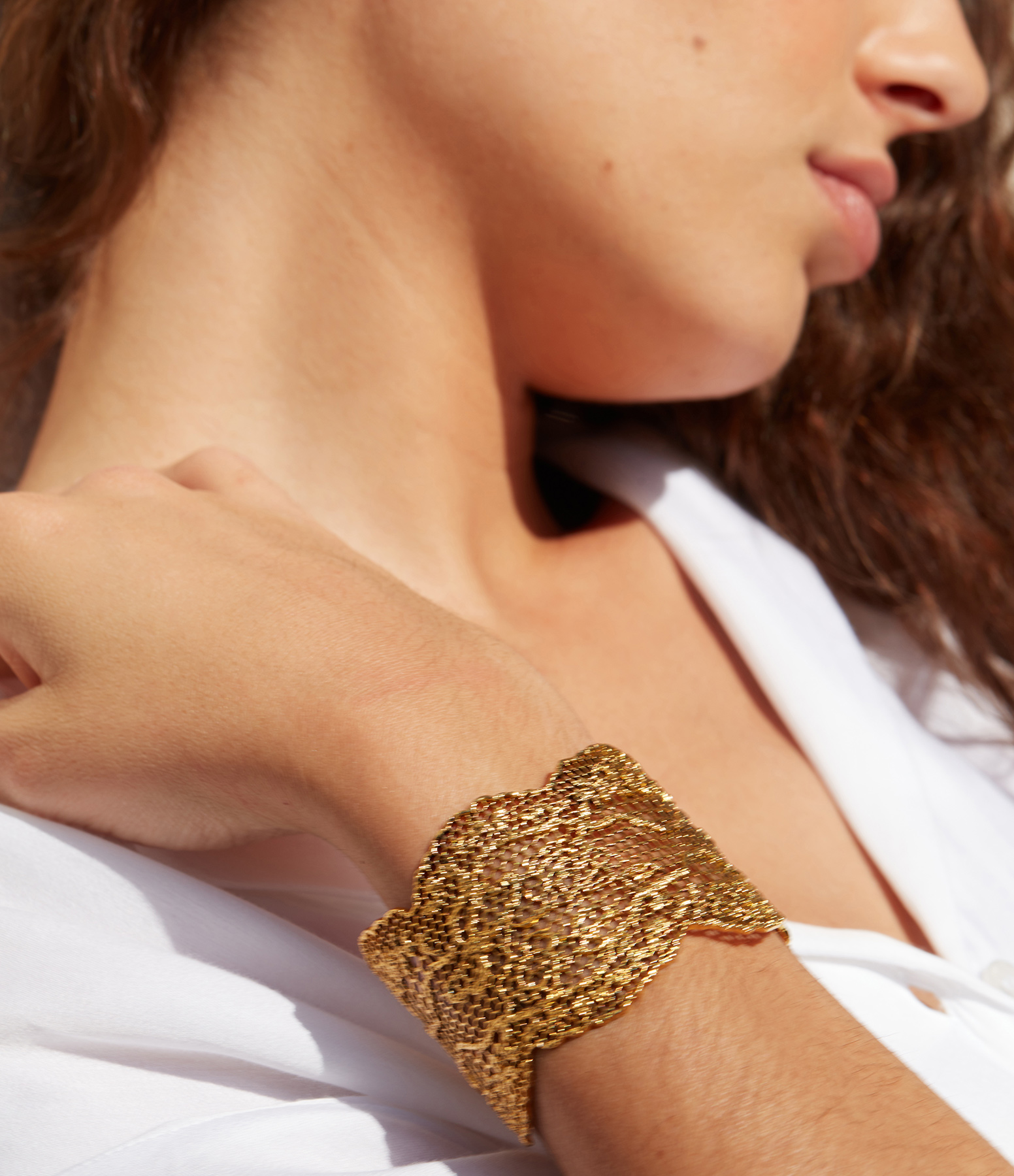 Manchette Dentelle PM Or Jaune