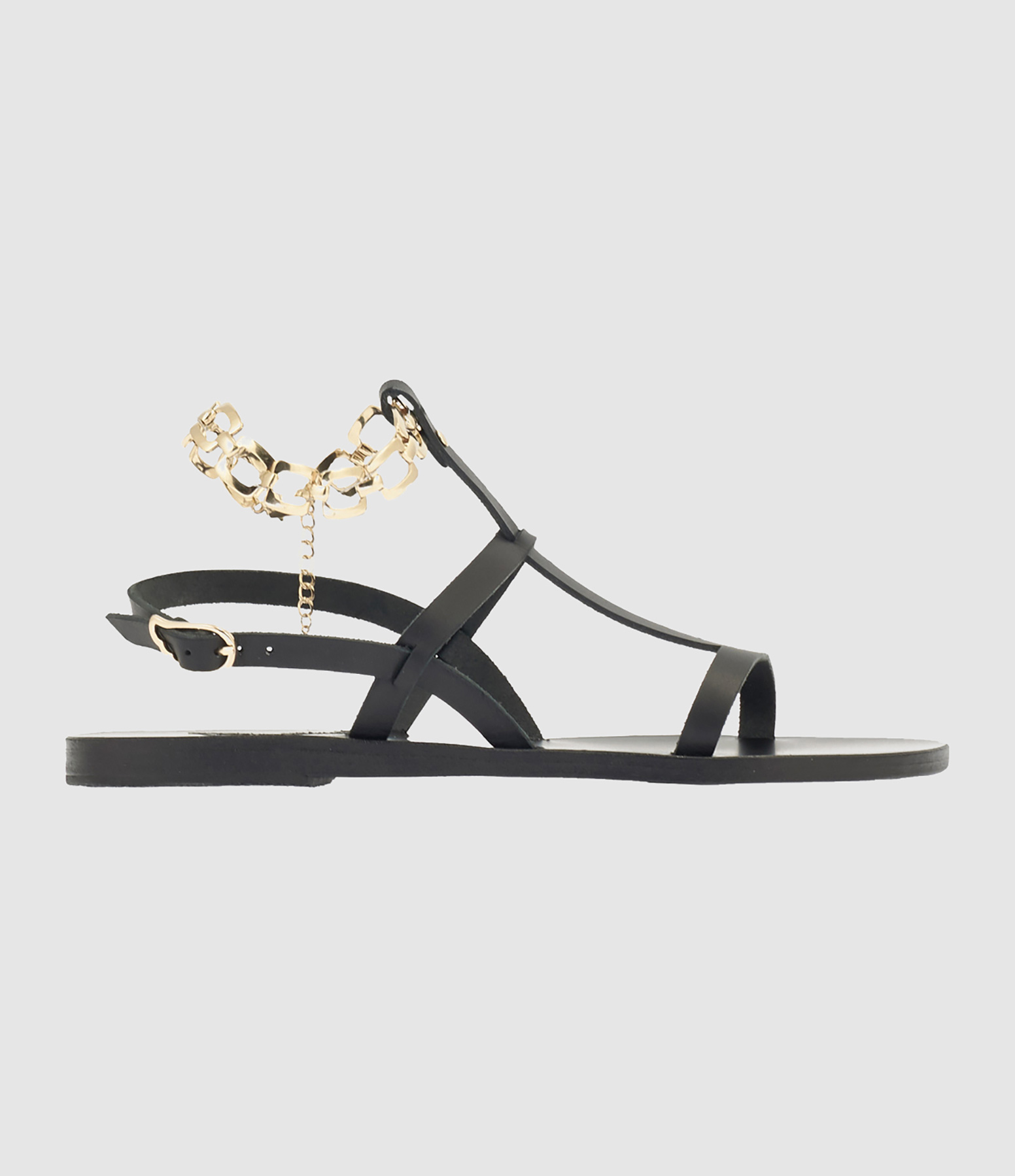 Sandales Desmotis Cuir Noir