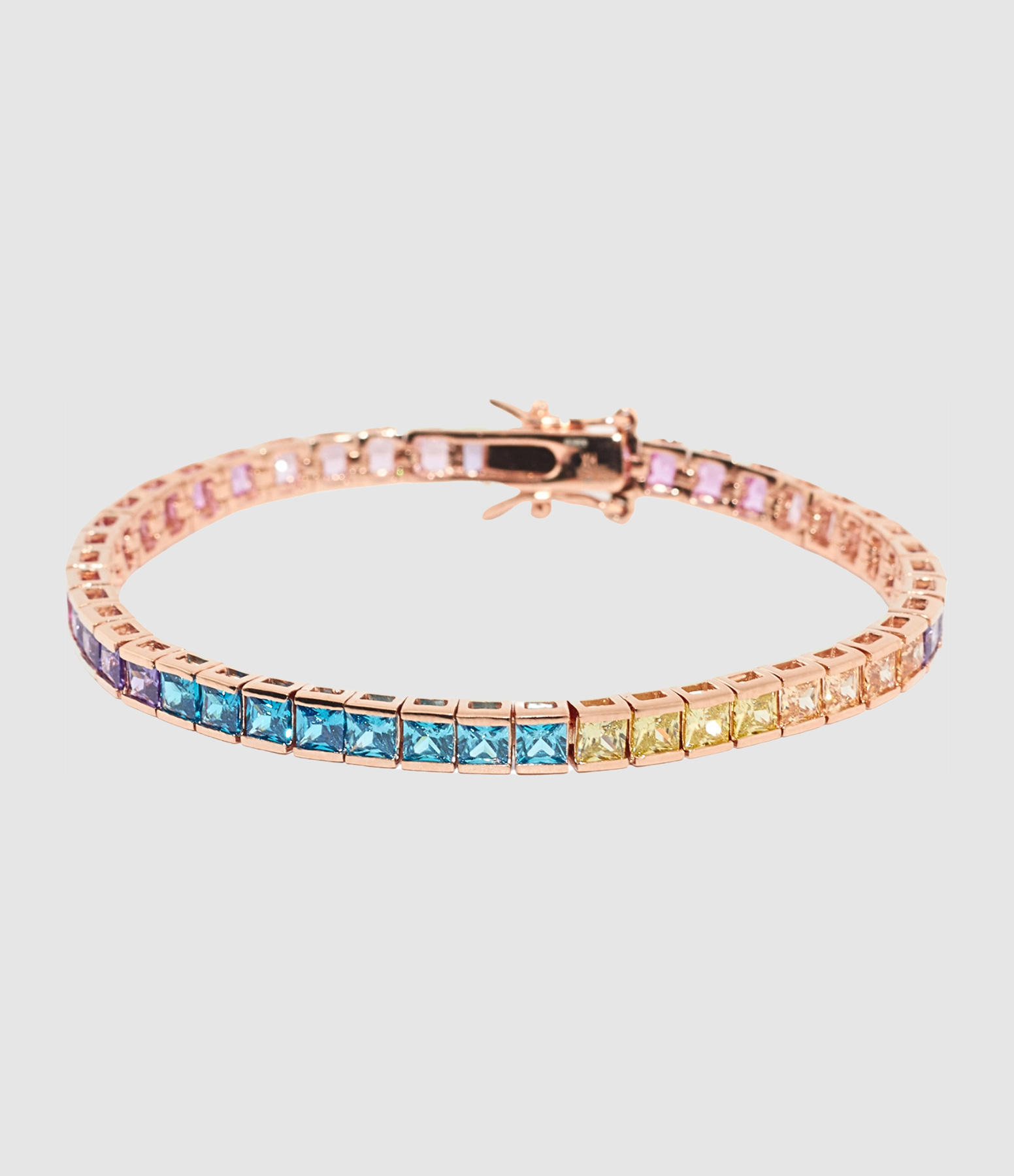 Bracelet Rainbow Bis Argent Multicolore