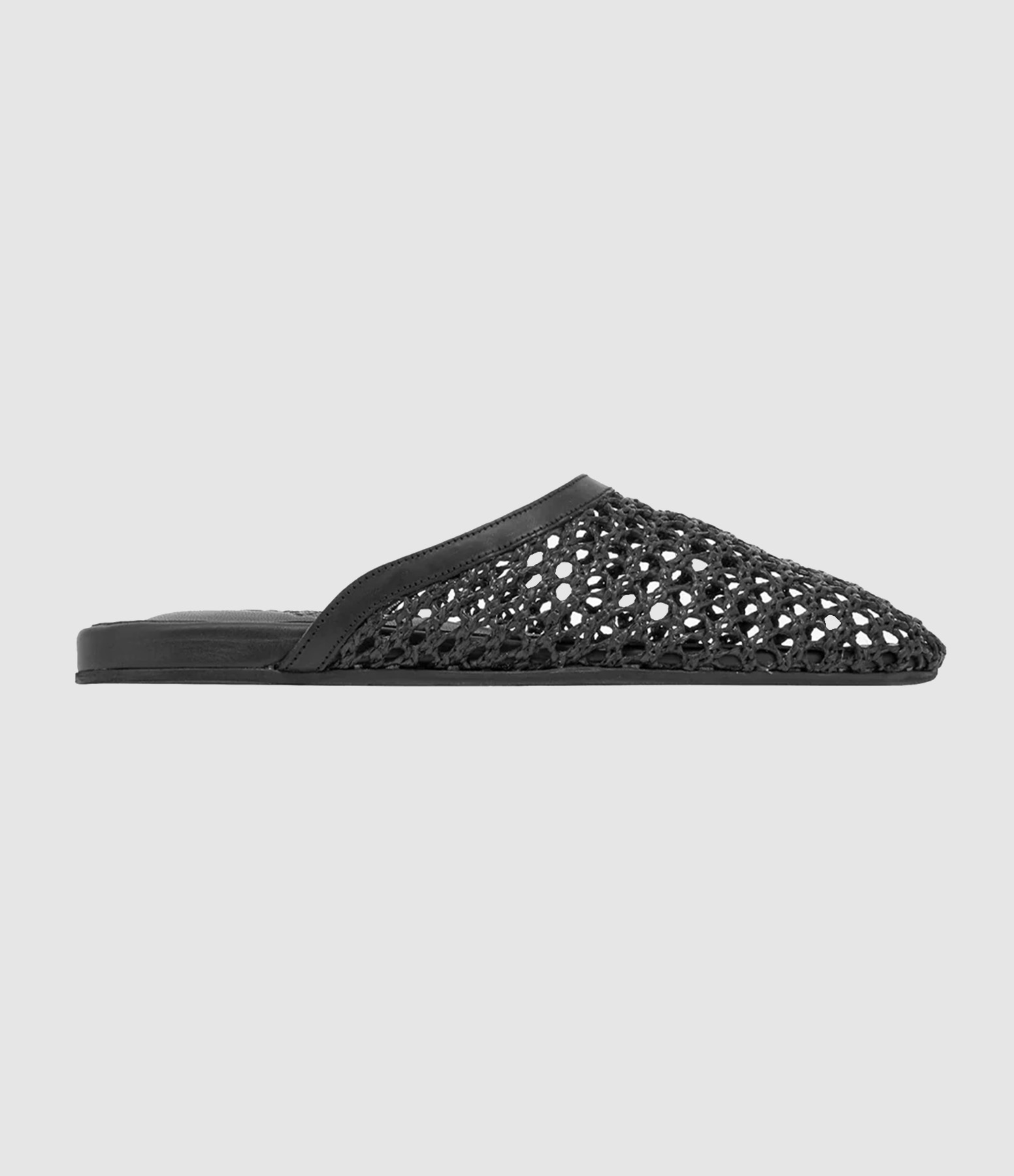 Sandales The Slipper Vachetta Fabric Black