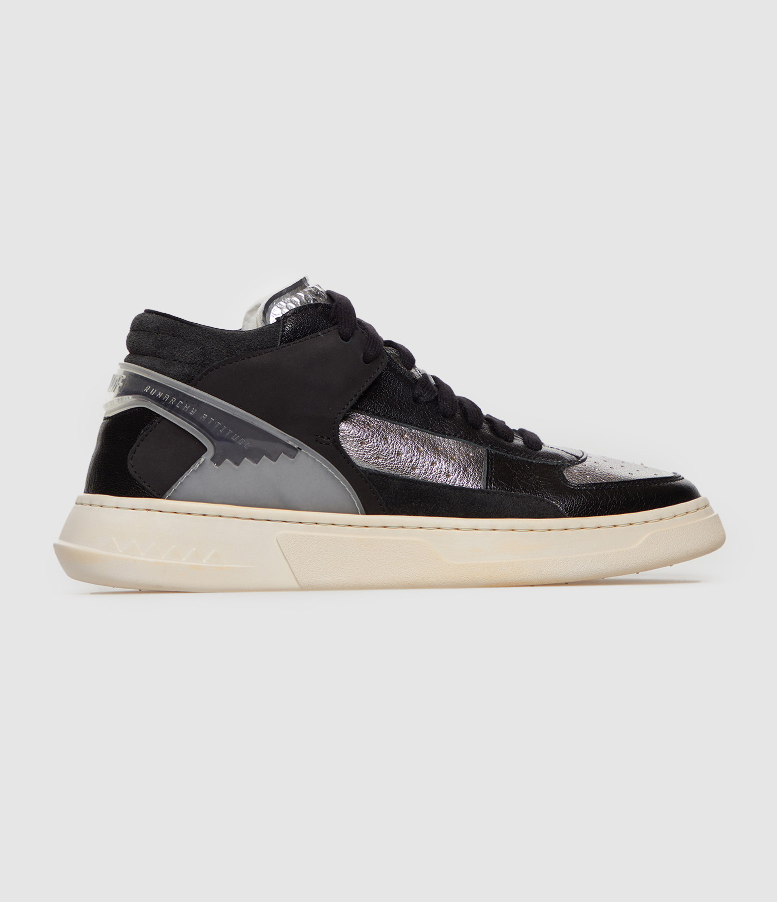 Baskets Mi Overblack Errant Argenté