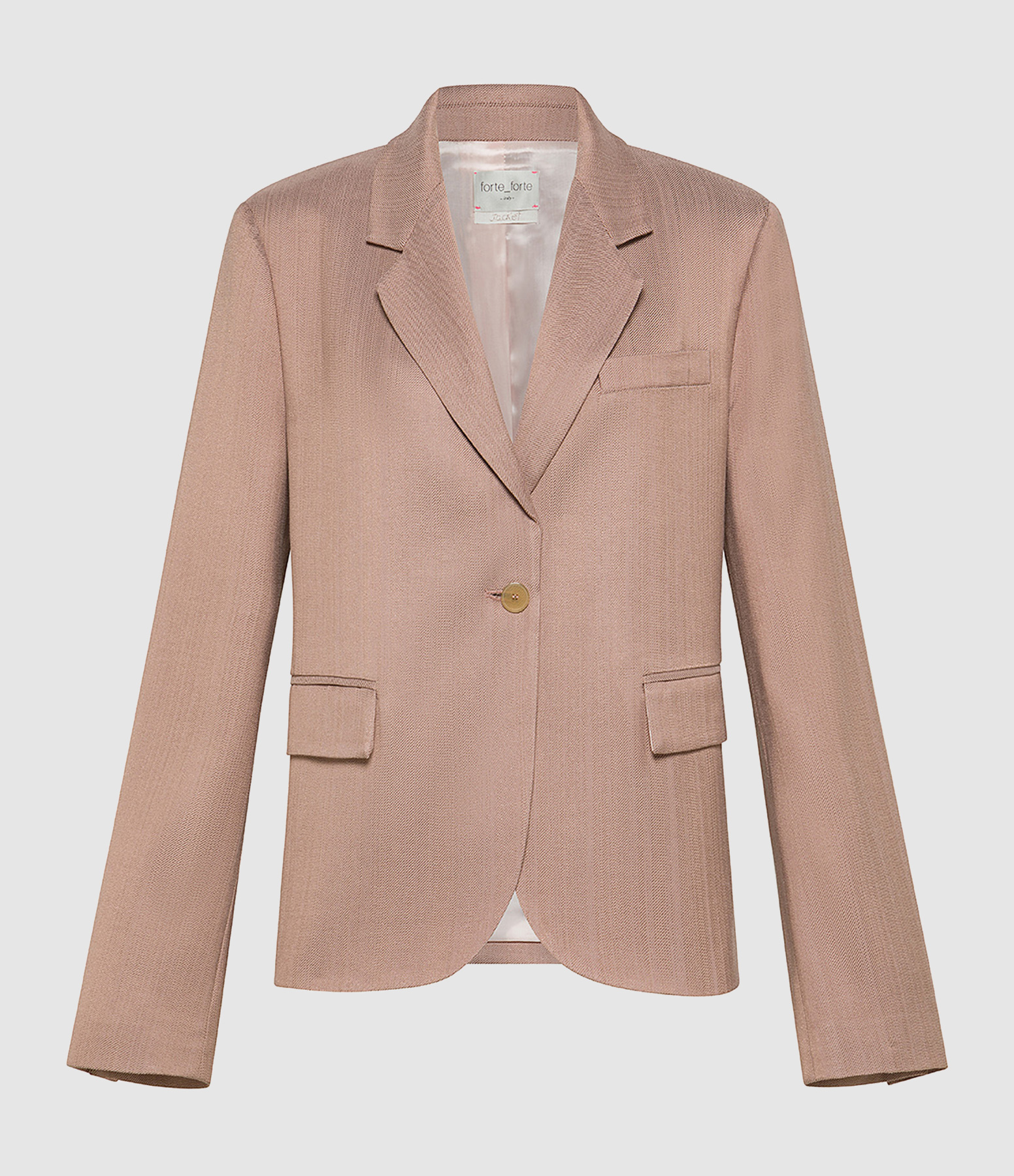 Veste Wool Slubbed Poudre