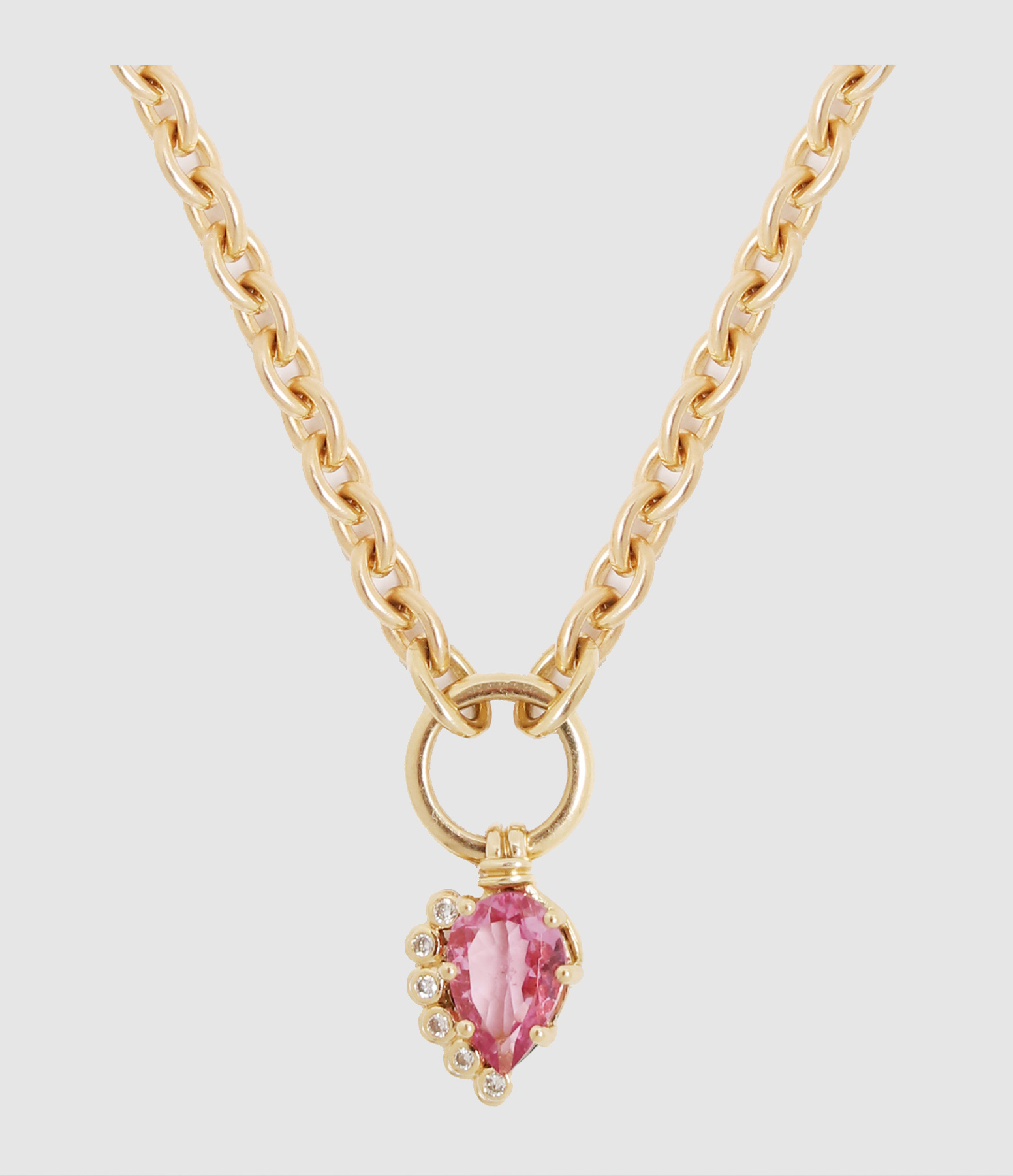 Collier Sun n°1 Rose Tourmaline