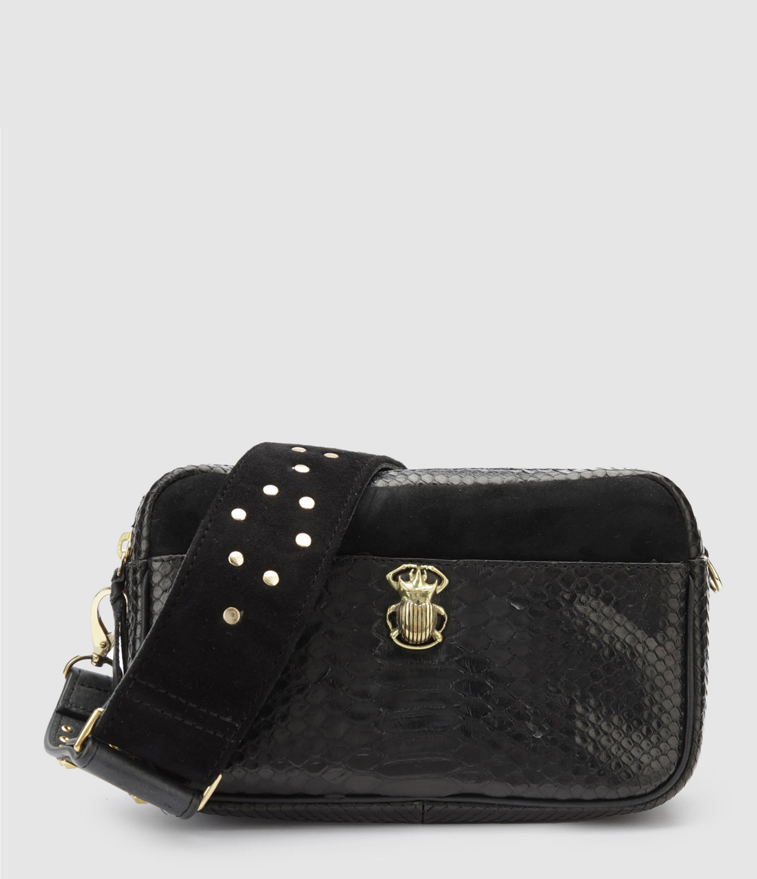 Sac Lily Python Noir
