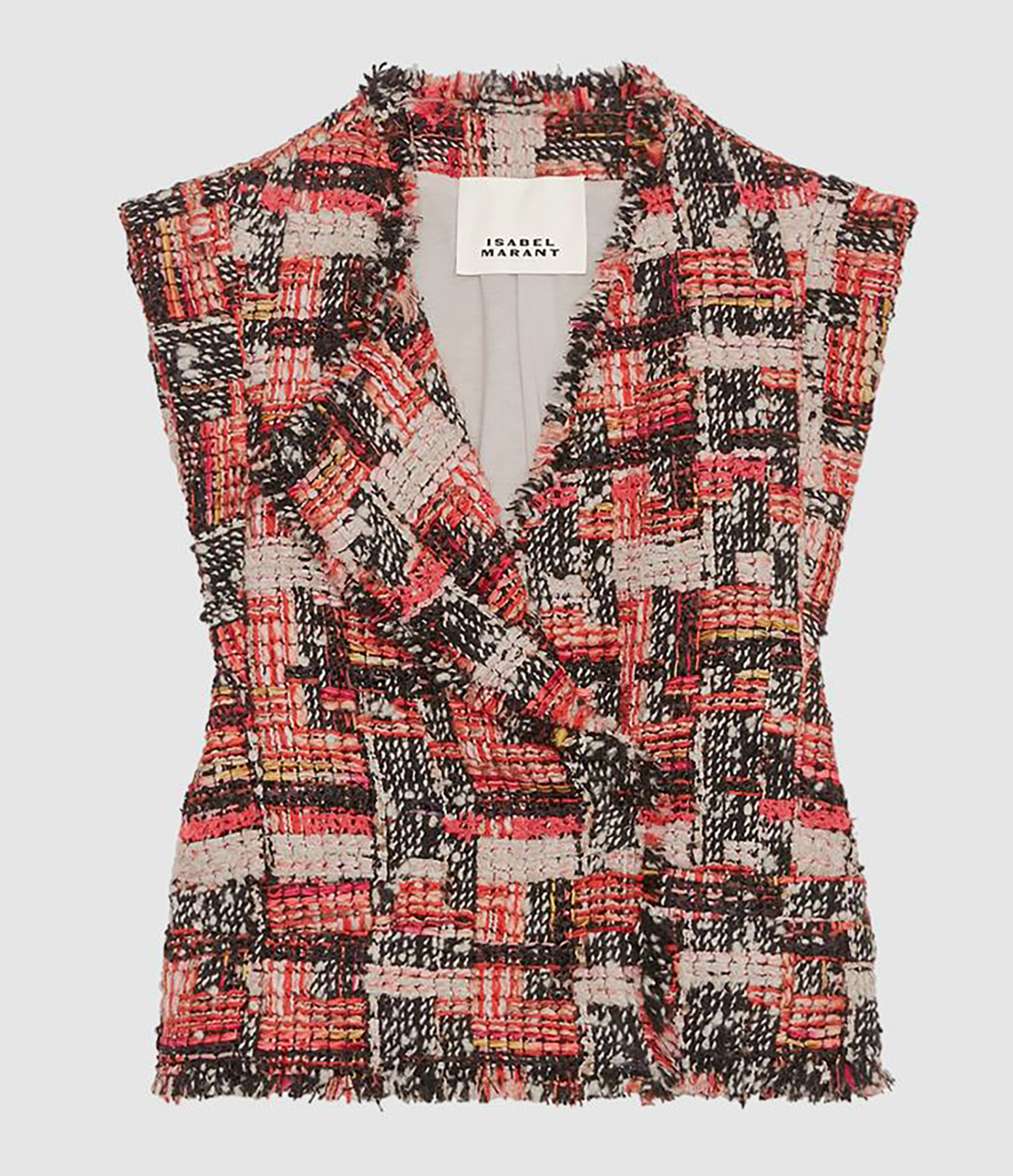 Gilet Sans Manche Djiroy Shell Pink Écru