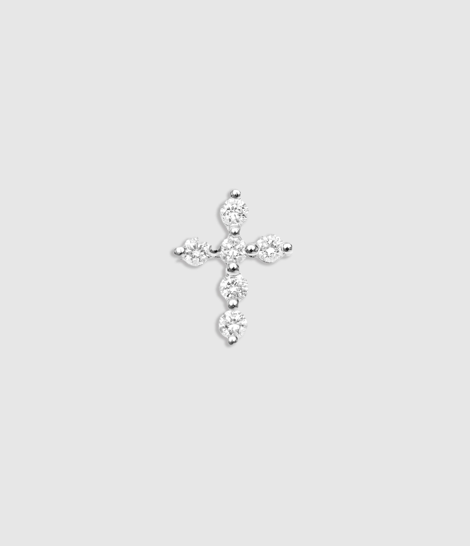 Piercing Magic Touch Croix Diamants Or Blanc (vendu à l'unité)
