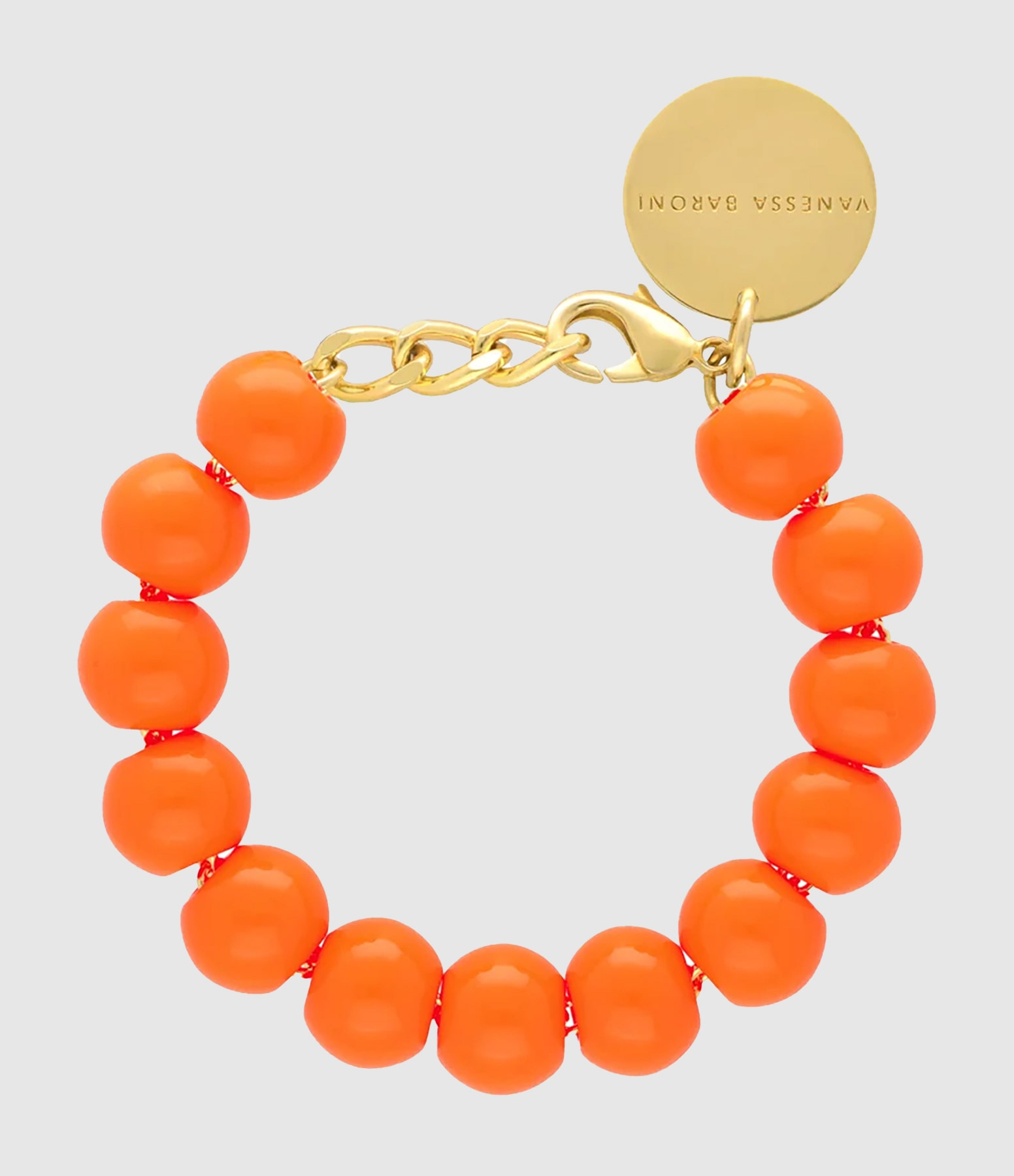 Bracelet Mini Beads Neon Orange