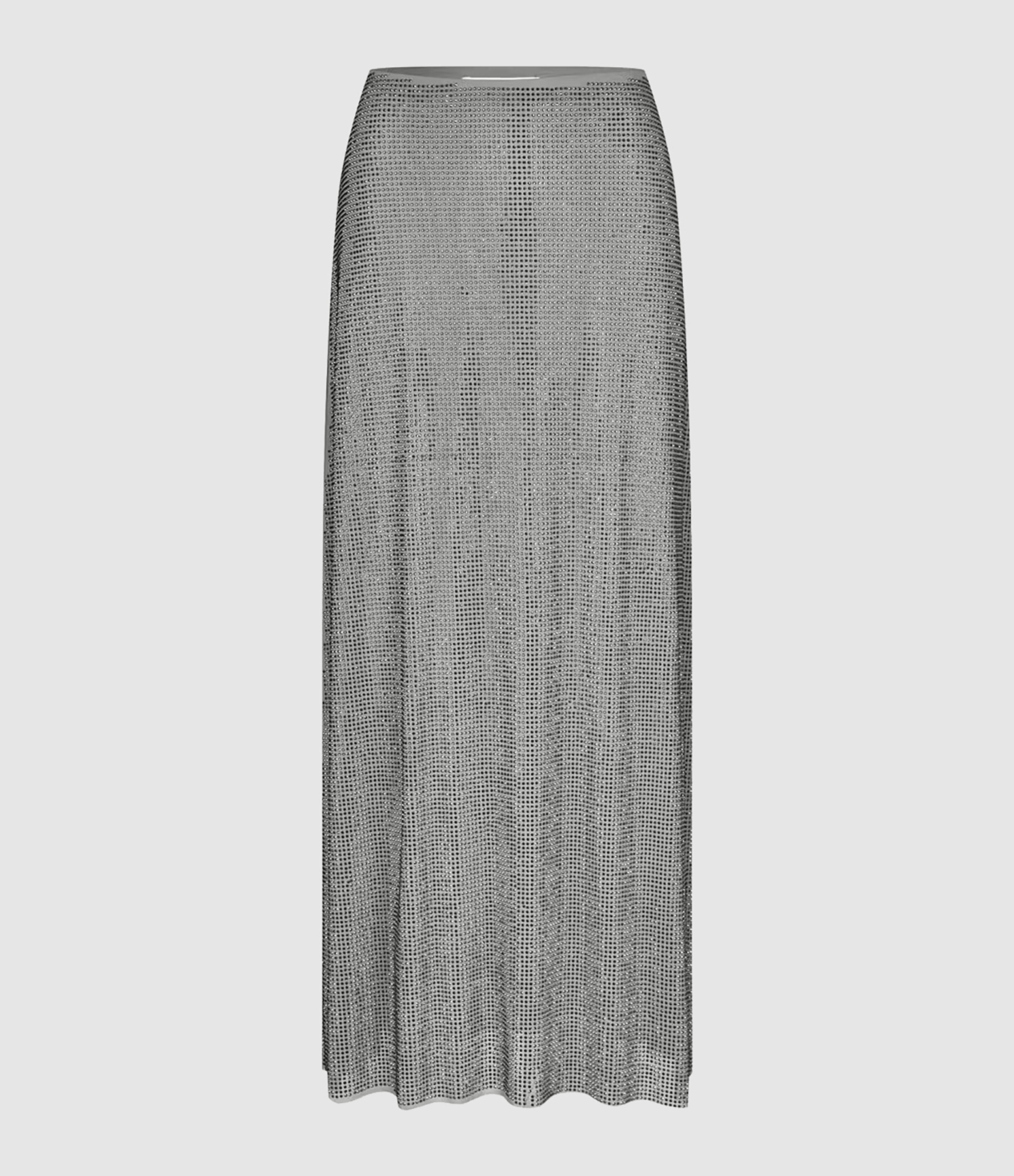 Jupe Longue Sahannan Strass Gris