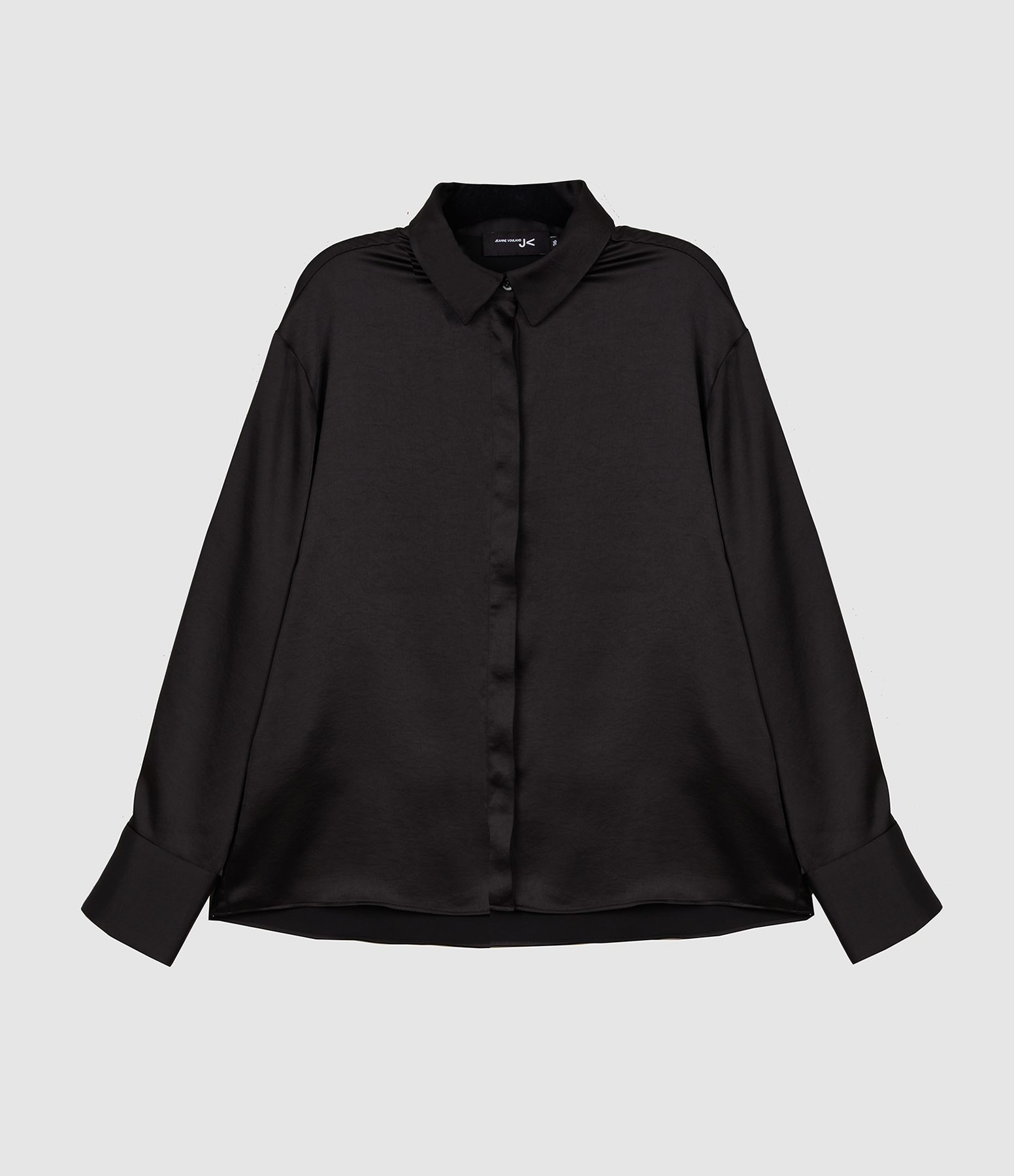 Chemise Ross Satinée Noire