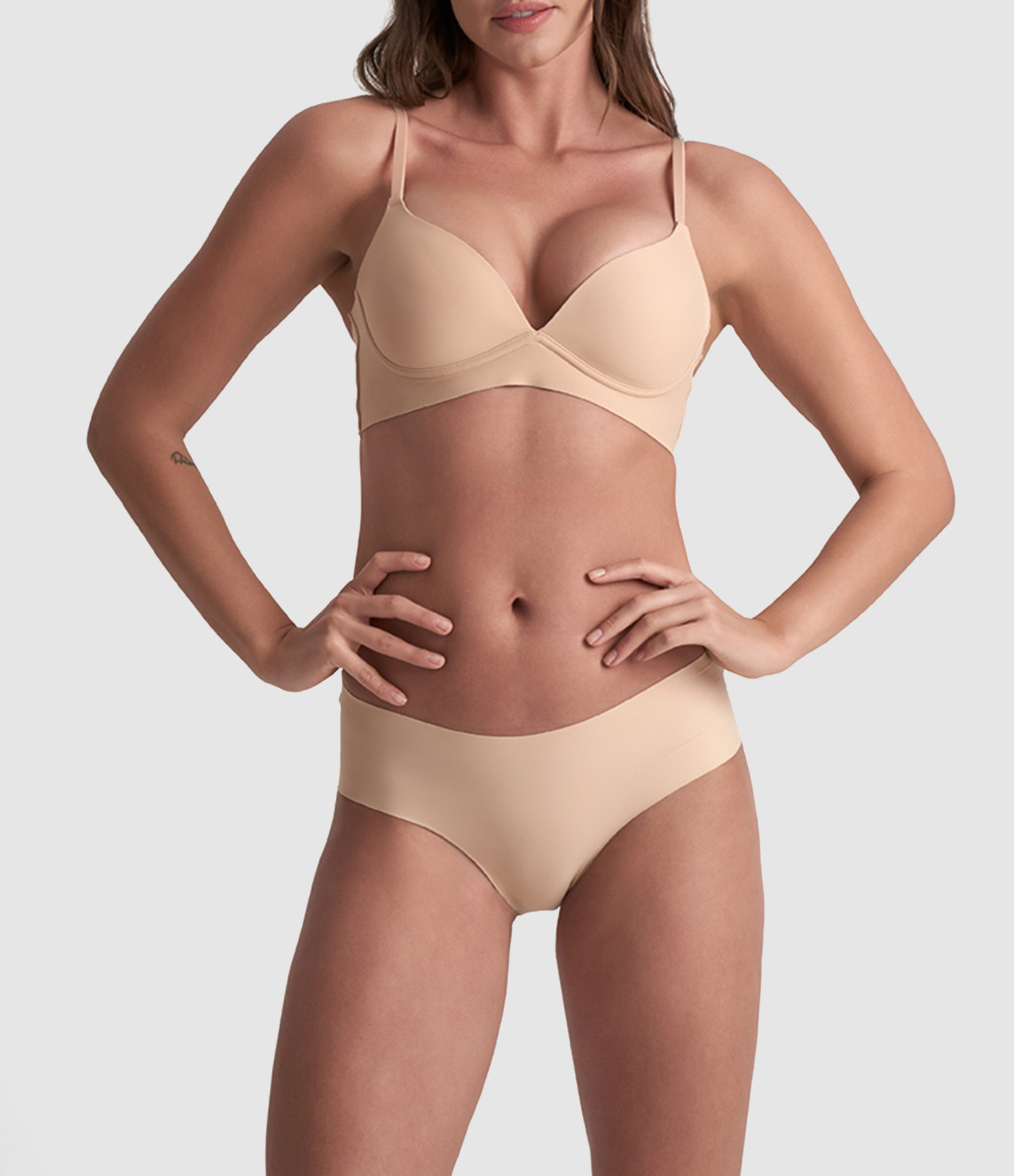 Culotte Invisible Pack De 2 Beige/Black