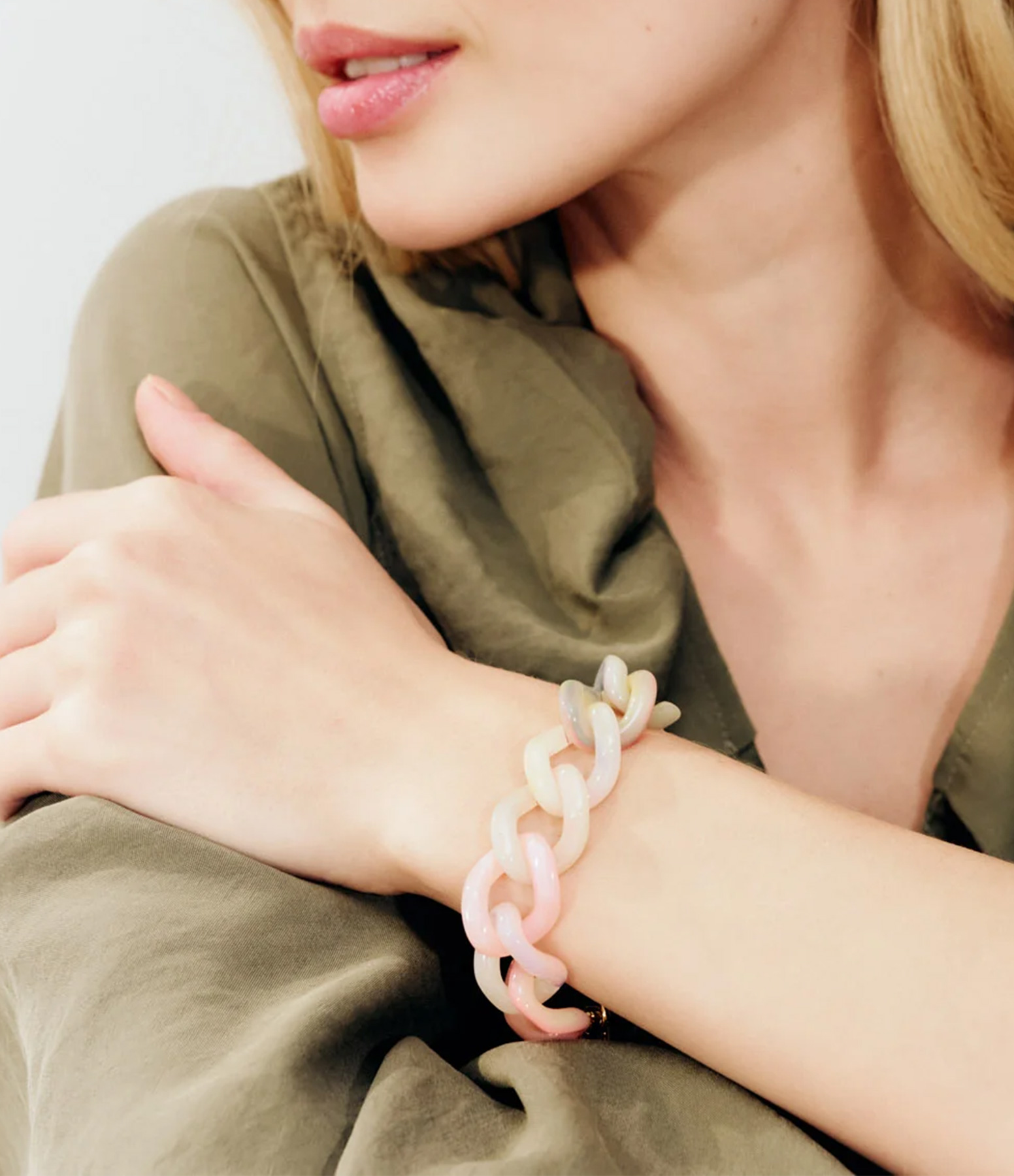 Bracelet Mini Flat Chain Neon Rainbow
