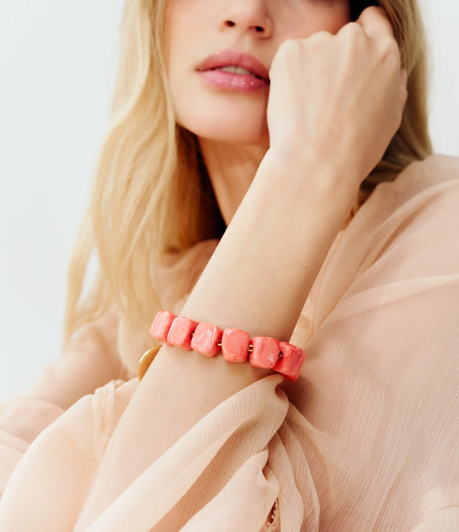 Bracelet Mini Organic Shaped Strawberry Icecream
