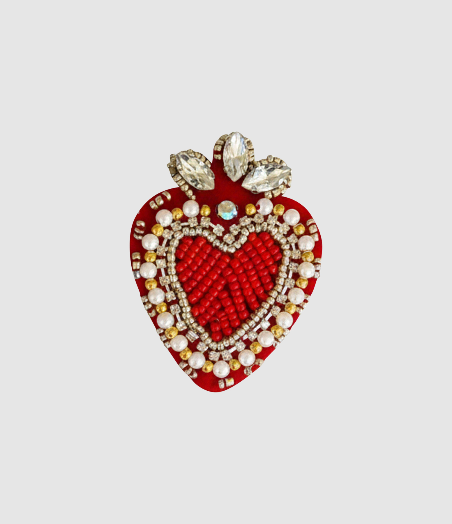 Broche Red Heart Red, Capsule Plein Été
